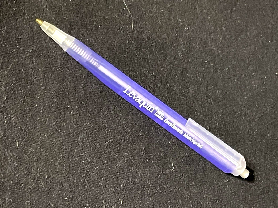 Pharmaceutical Drug Rep Vintage Ink Pens Levaquin Ditropan XL Ultracet Promo