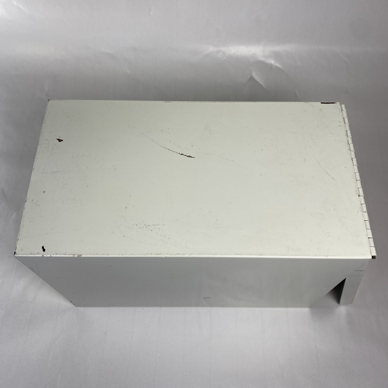 Vintage Drugpak Pharmacy Prescription Filing Box Metal Apothecary Doctor Office
