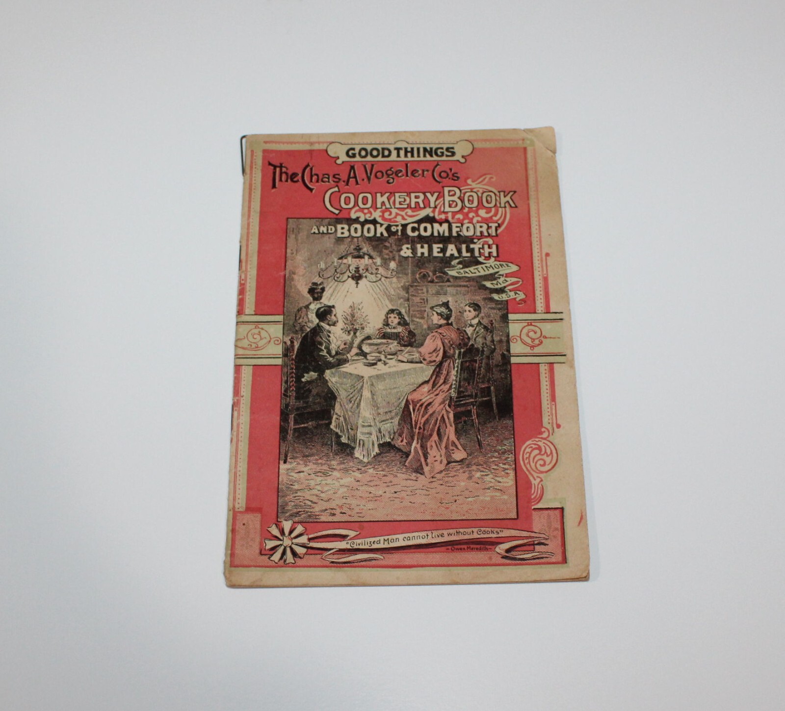 Vintage 1897 Medical Cure Pharmacy Chas. A. Vogeler Co. St. Jacobs Oil Cookbook