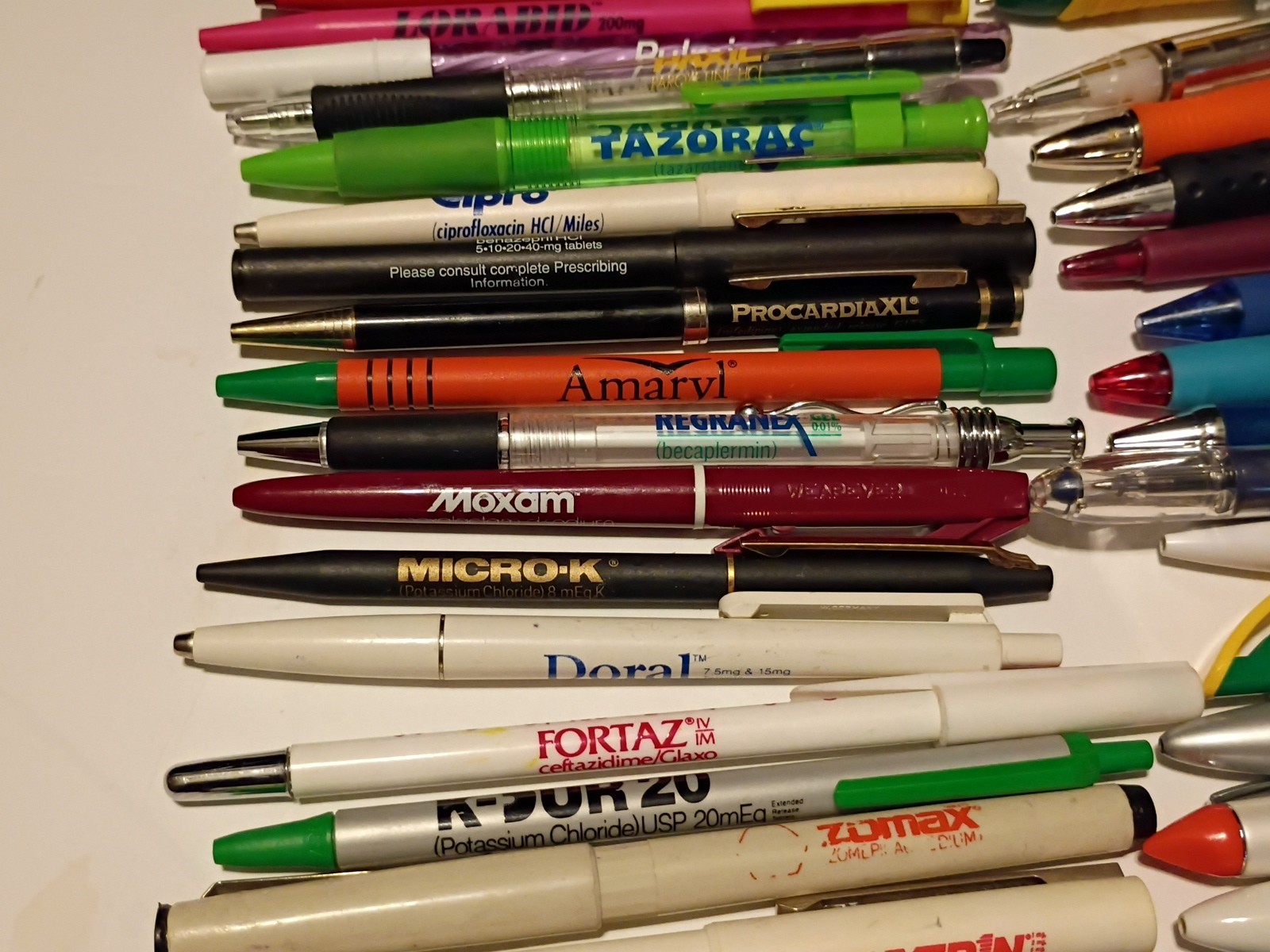 Vintage Pharmaceutical Ballpoint Pens Drug Rep Promo Lot of 68