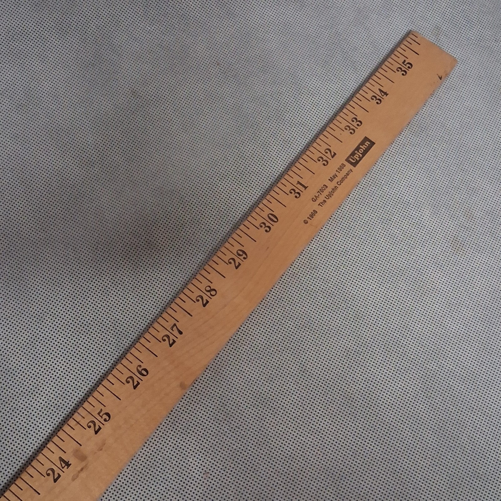 Vintage Pharmaceutical Medrol Advertising Wooden Yard Stick 1968 UpJohn