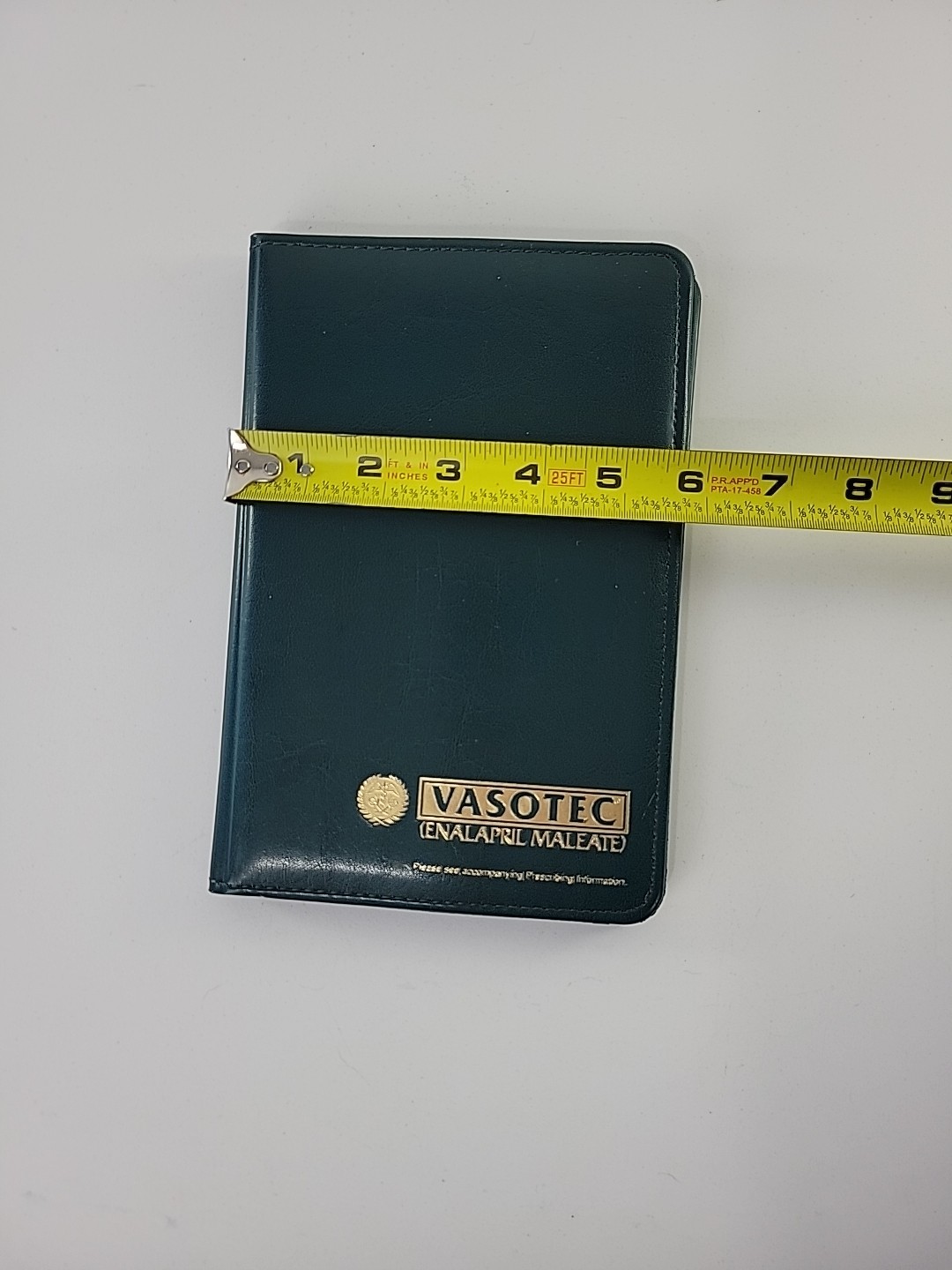 VTG Pharmaceutical Vasotec (Enalapril Maleate) Advertise Notebook Green With Pen