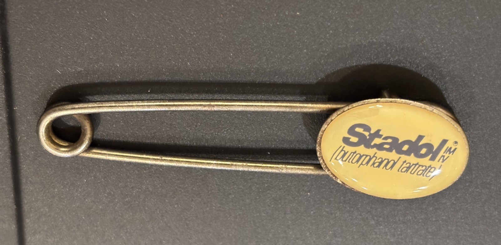 Vintage Pharmaceutical Advertising Large Safety Pin – Stadol