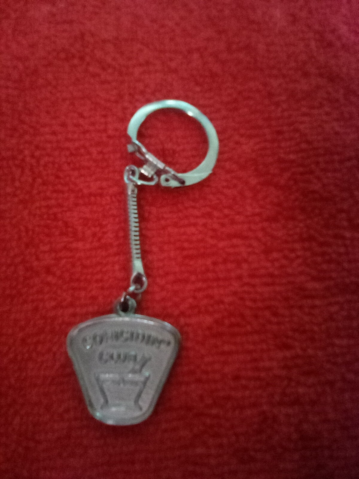 Coricidin- Collectible Silver Keychain 3-1/2″-Mortar & Pestle-New!