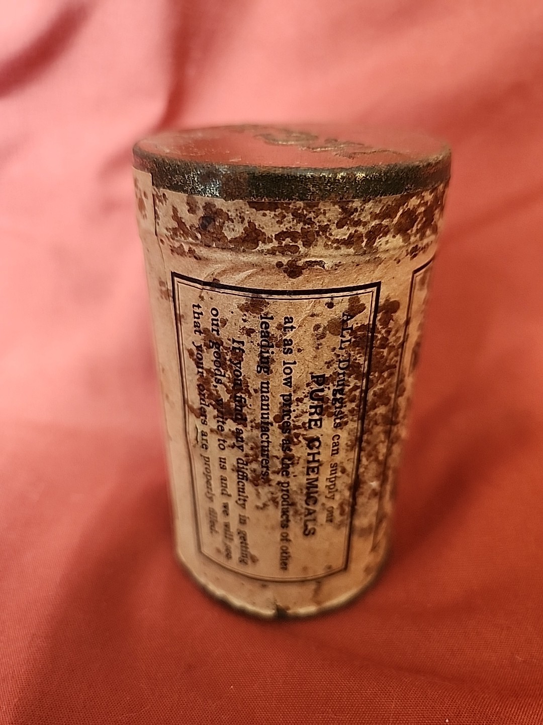 Mallinckrodt Chemical Works Iron Phosphate Scales Vintage Pharmaceutical Tin