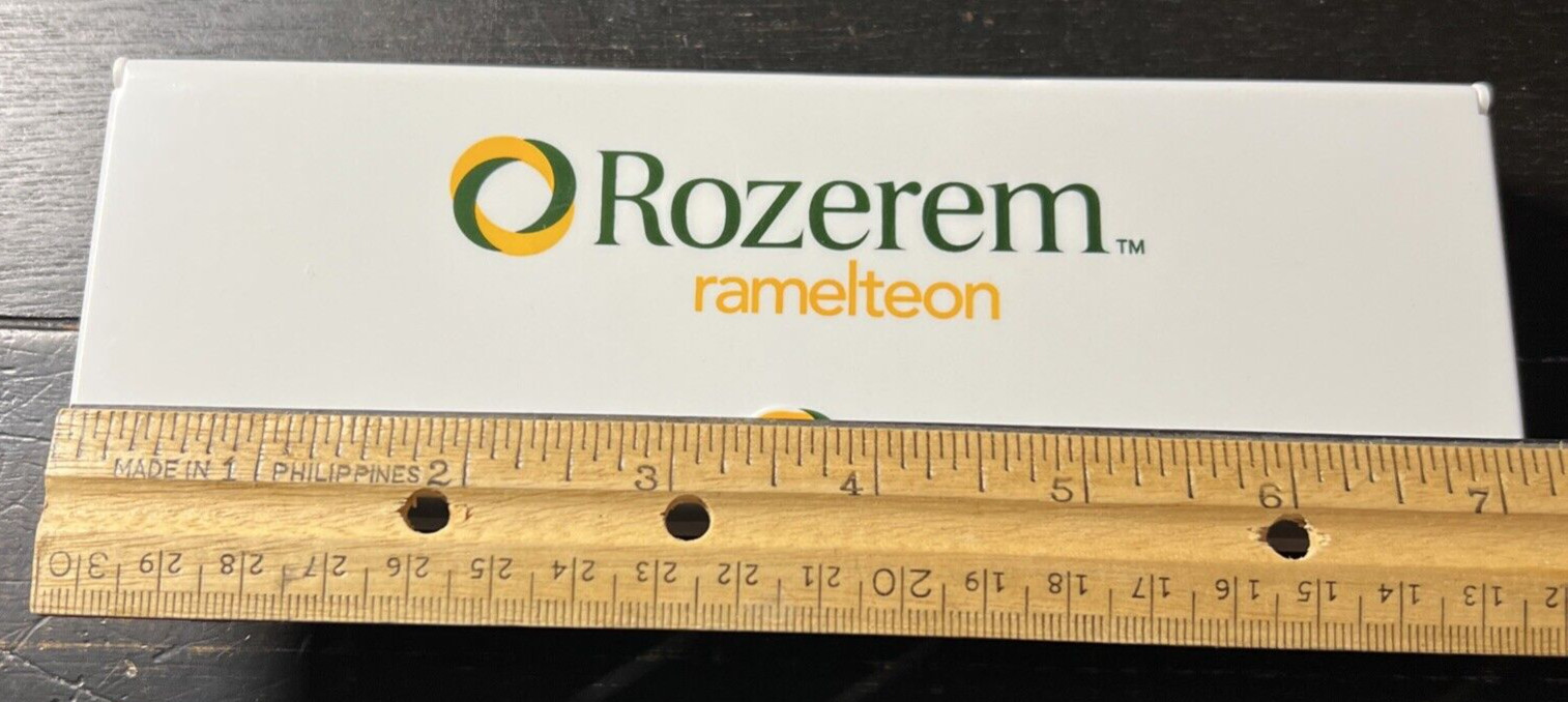 Rozerem Ramelteon Drug Rep Pharmaceutical Promo Advertising Pill Case Braille
