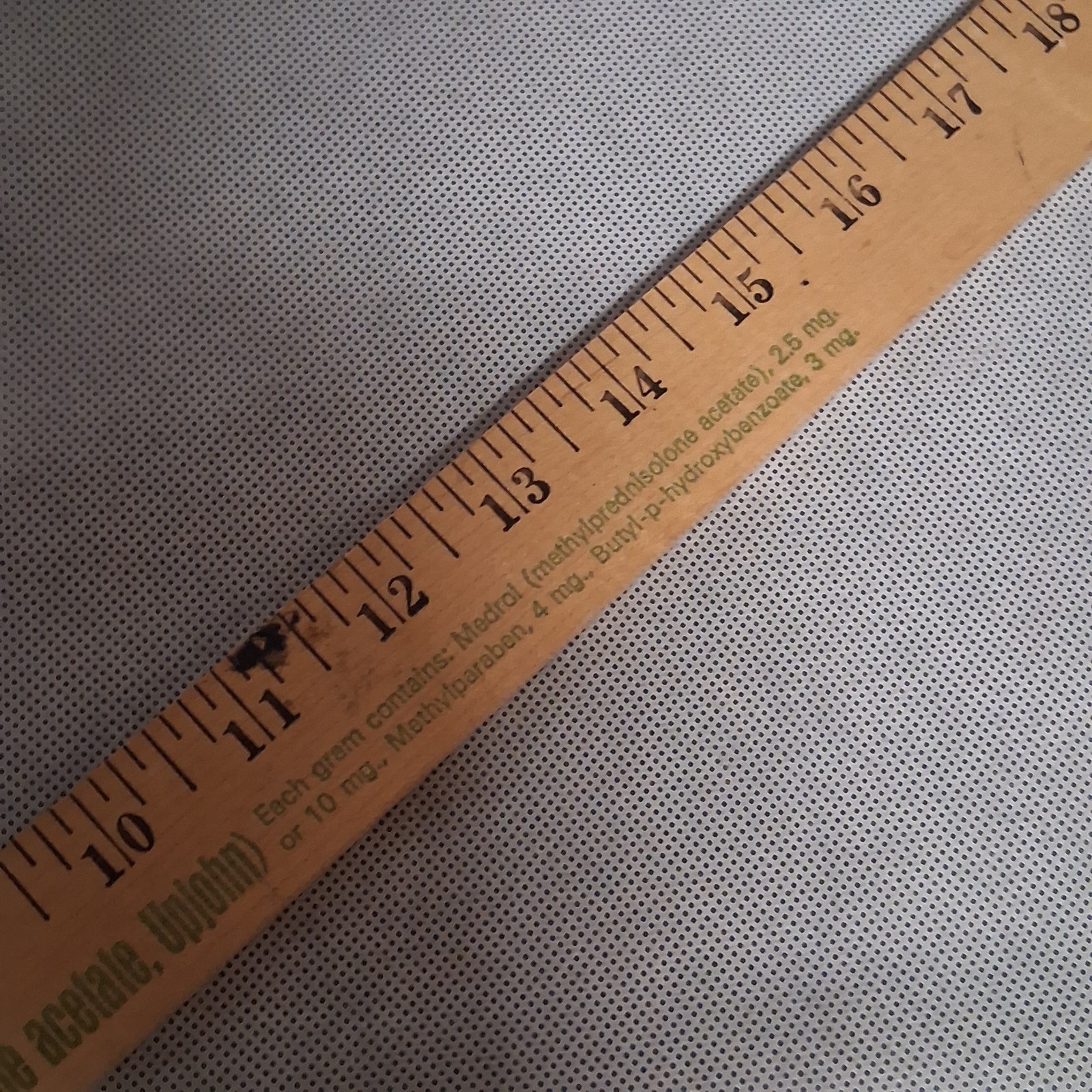 Vintage Pharmaceutical Medrol Advertising Wooden Yard Stick 1968 UpJohn