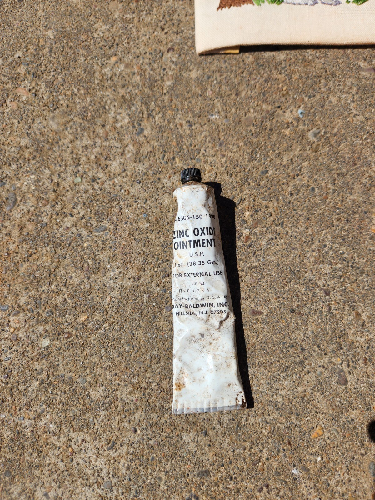 Vintage Zinc Oxide Silver Tube Day-Baldwin Inc Made In UsA 1 Oz Ointment Medical