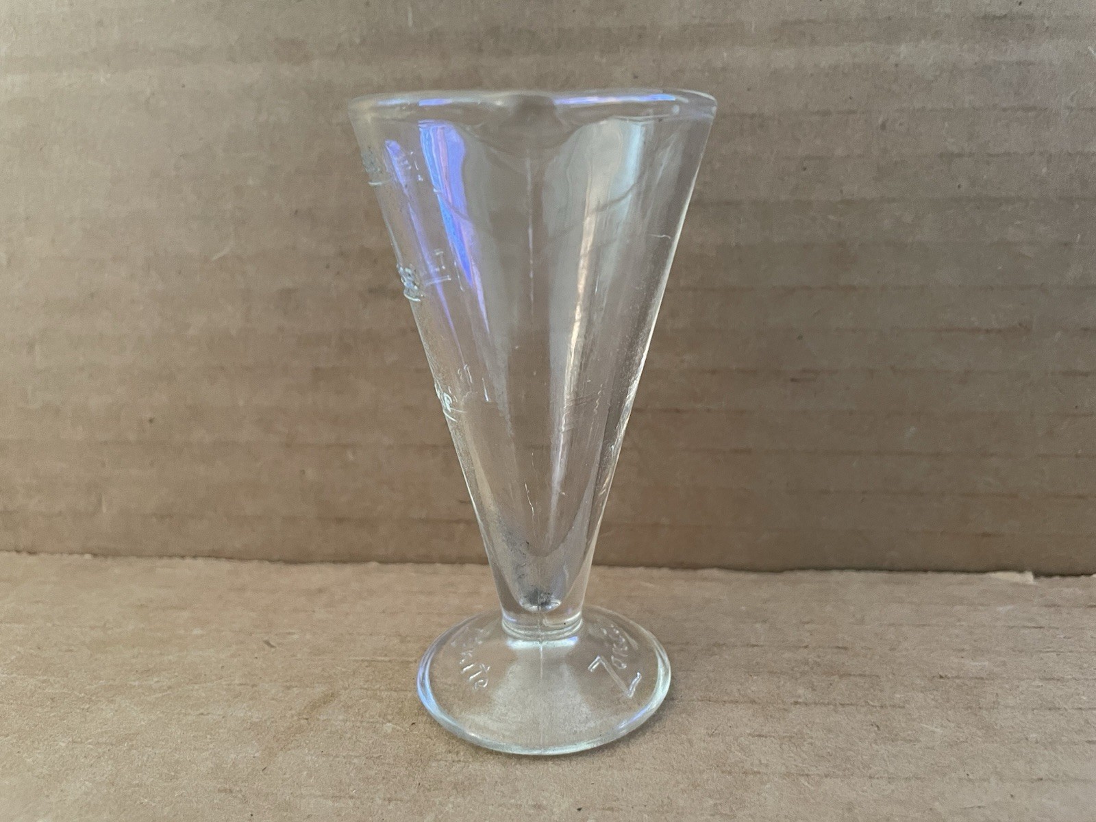 Vintage ZONITE Apothecary Glass Measuring Cup w/ Spout 2 Tablespoons #1