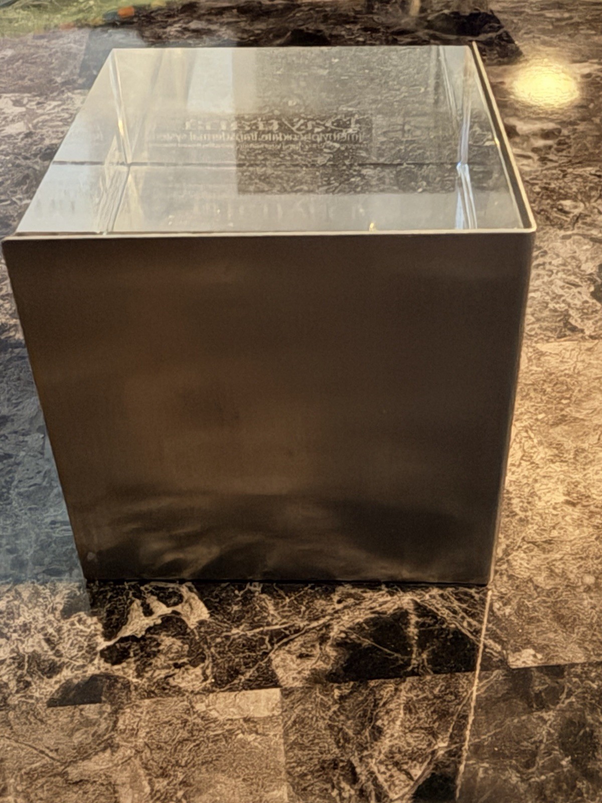 Daytrana Pharmaceutical Paperweight Glass Cube