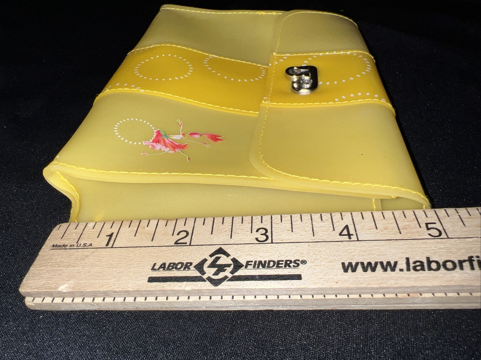Ortho Tri-Cyclen Drug Rep Pharmaceutical Yellow Vinyl Pouch With Latch Closure