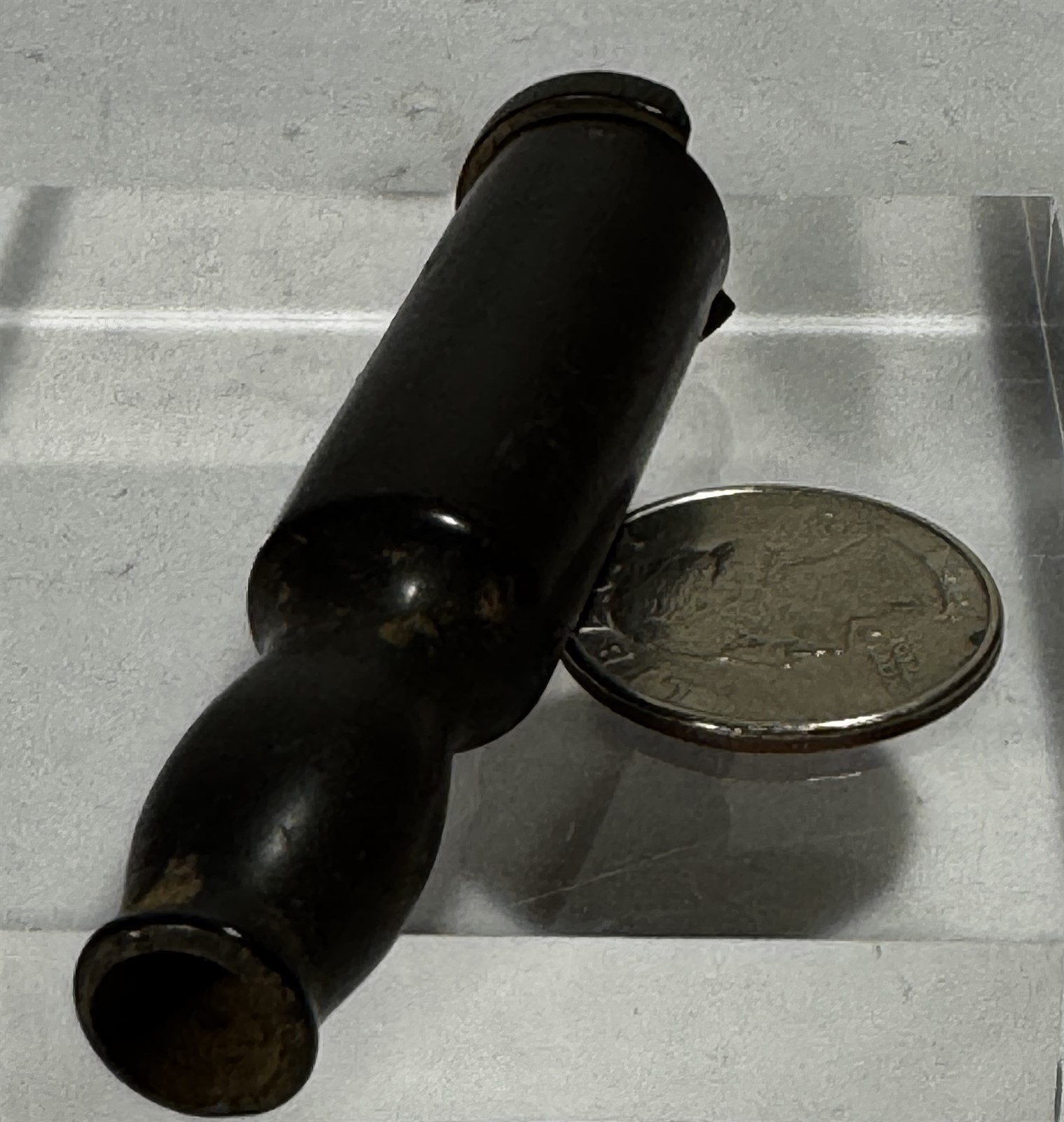 Antique Booth’s Hyomei Pocket Inhaler R.T. Booth Ithaca NY Hard Rubber Quack Med