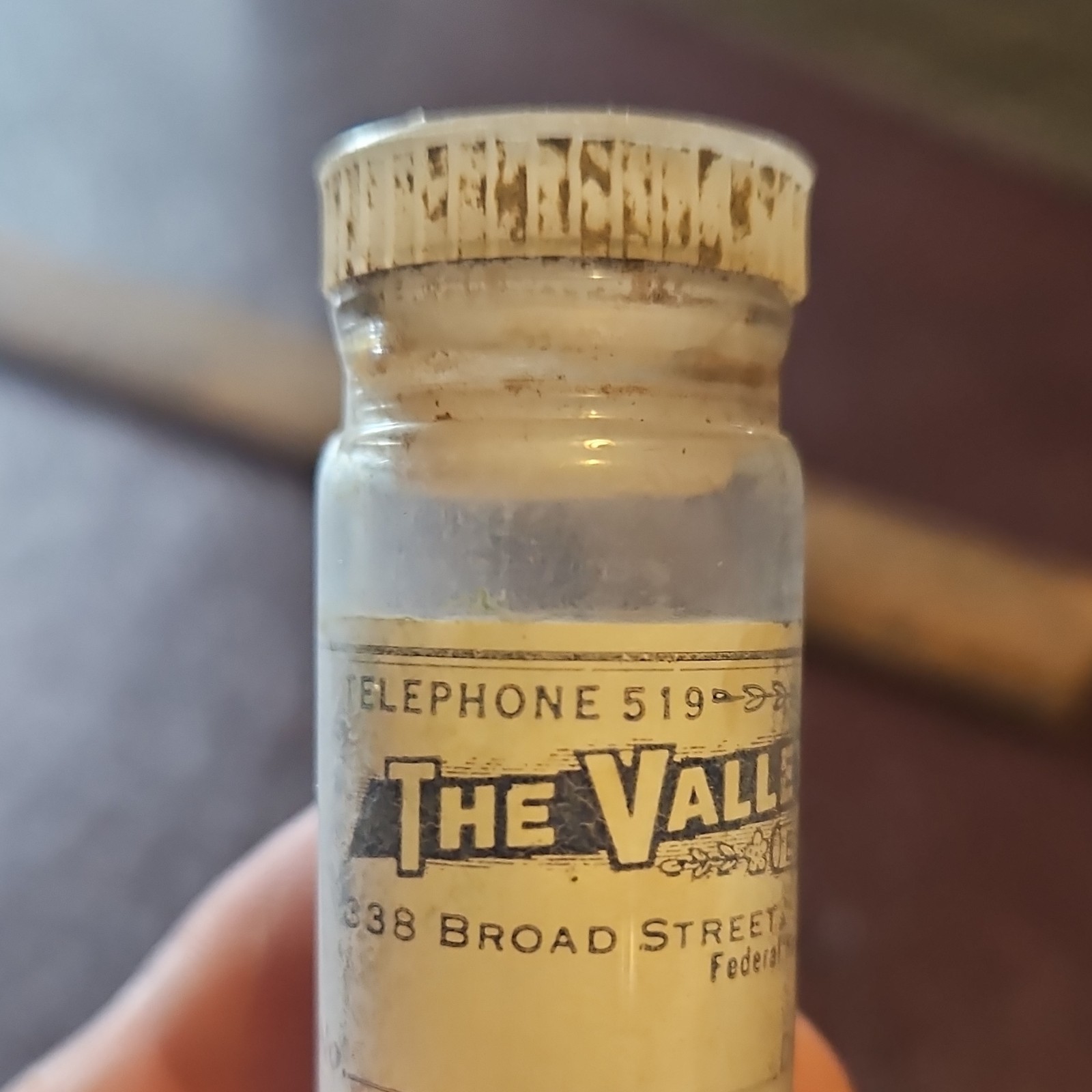 Valley Pharmacy Vintage Prescription Bottle Waverly Ny Narcotic 3605