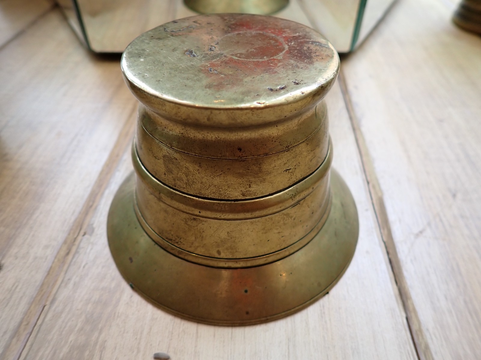 Antique Brass Apothecary Mortar circa 19th Century Great Patina!