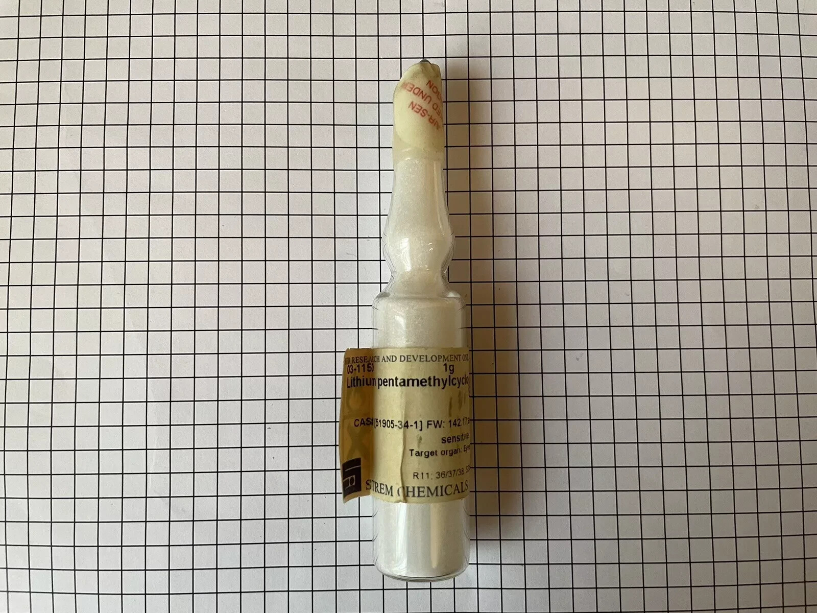 Lithium Pentamethylcyclopentadienide ampoule element Collection