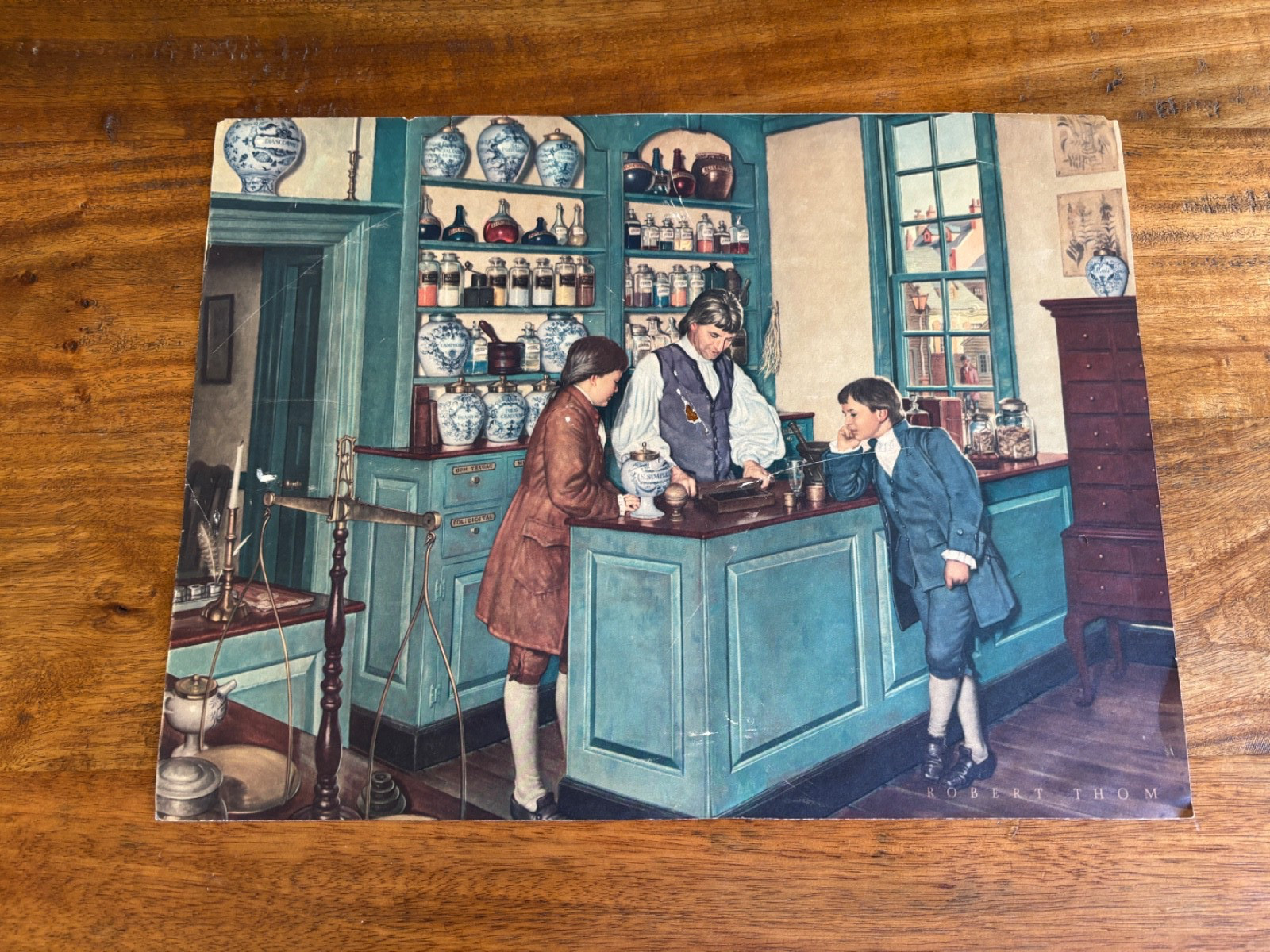1950s Antique Prints lot (5) History of Pharmacy Parke Davis & Company 16″ x 12″