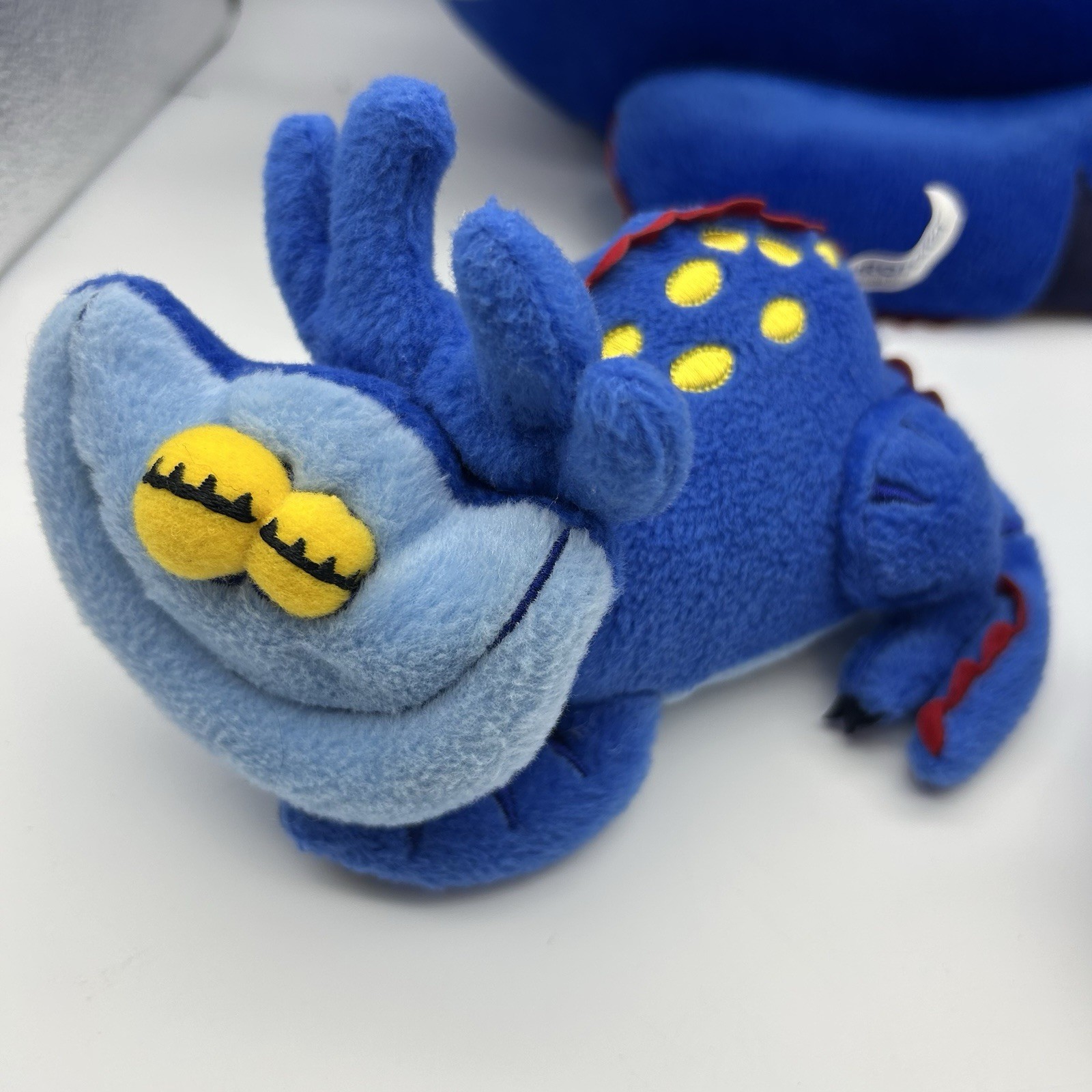 Protonix Pharmaceutical advertisement plush Dragon/devil big small Blue Yellow