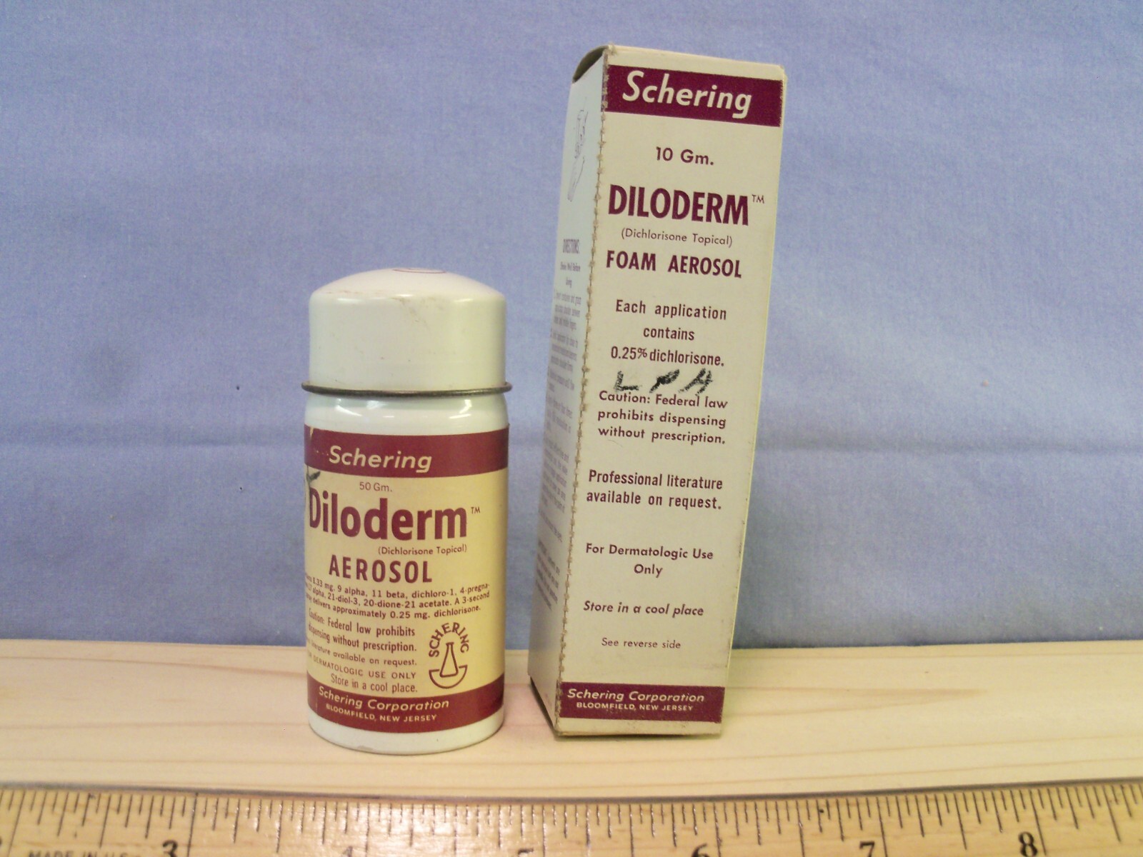 Vintage SCHERING DILODERM Skin Spray 586