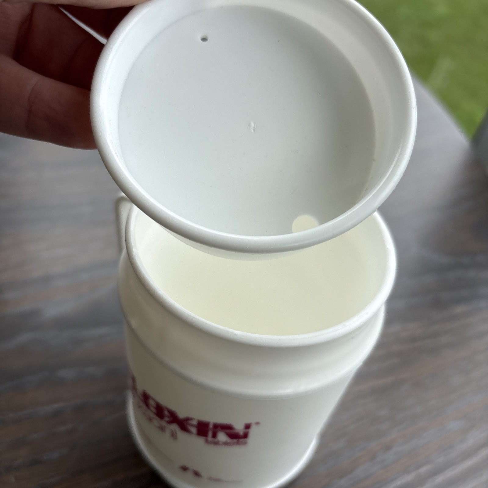 Floxin Pharmaceutical Giveaway Plastic Mug. Never Used