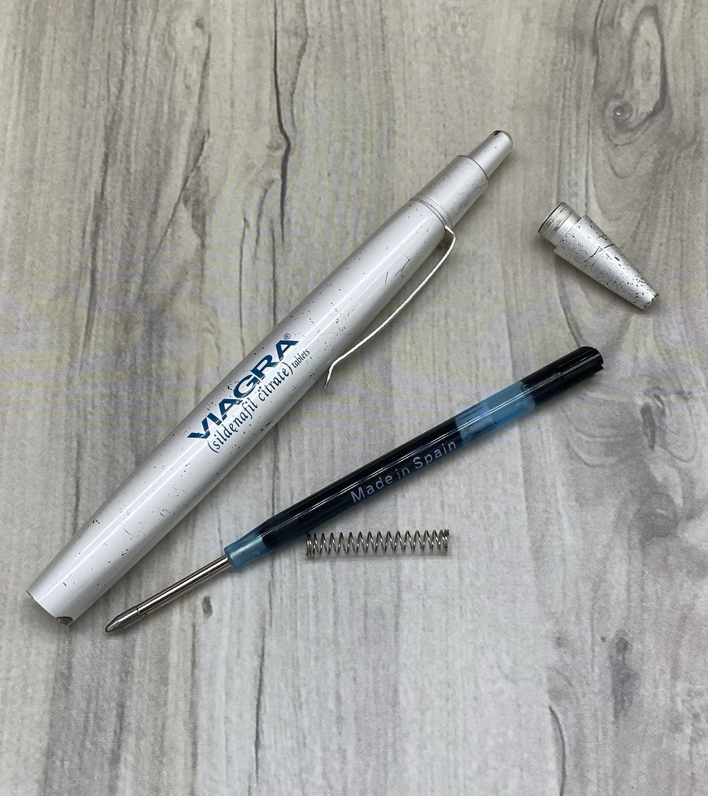 Silver Viagra Pen Pharma Rep Promo Collectable Vintage