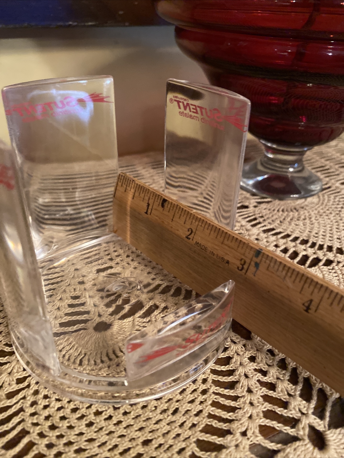 Sutent NOTE PAD Clear ACRYLIC HOLDER Pharmaceutical drug rep￼ COLLECTABLE ITEM