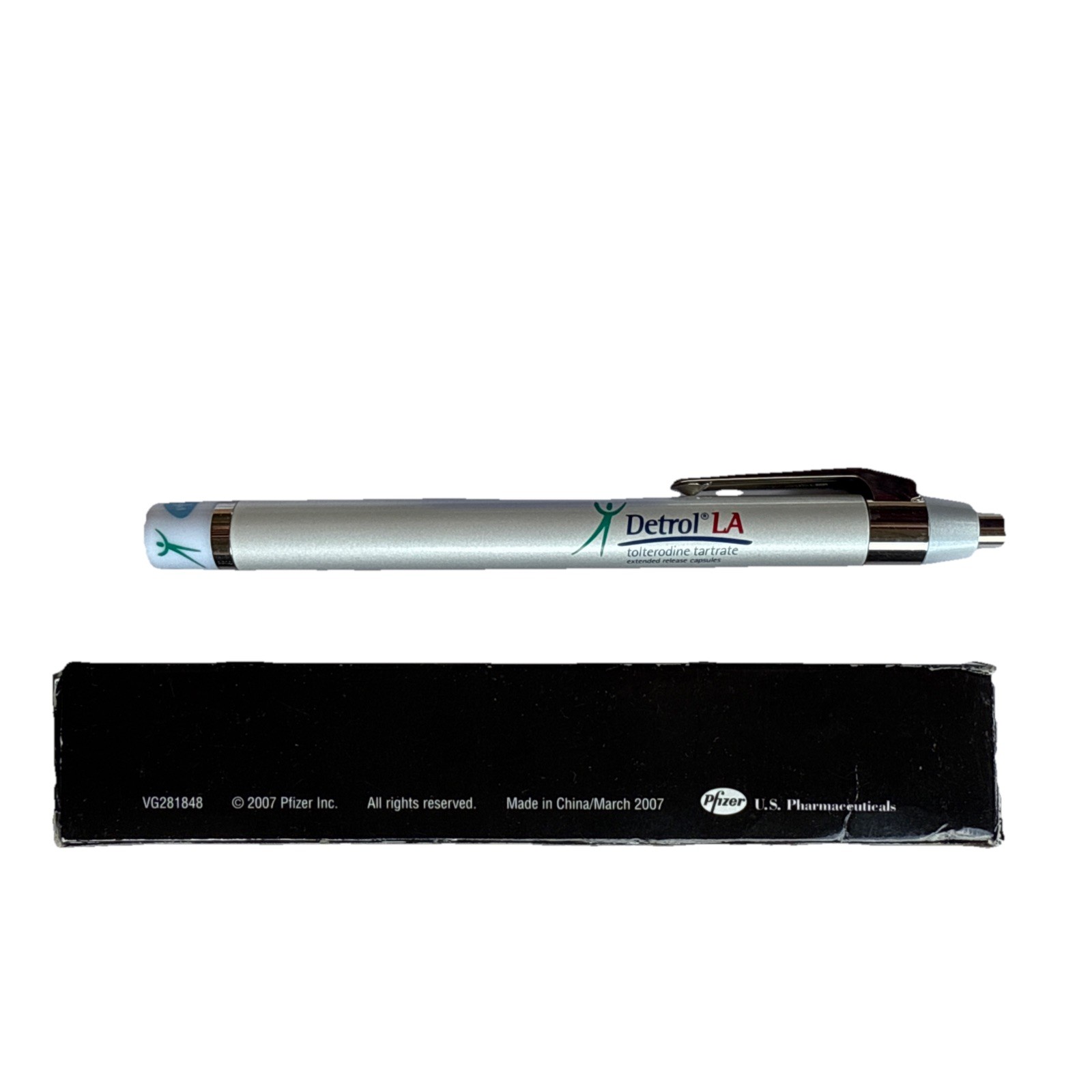 Rare Lot Viagra Pharmaceutical Metal Pen Drug Rep Advertising & Pen Light READ