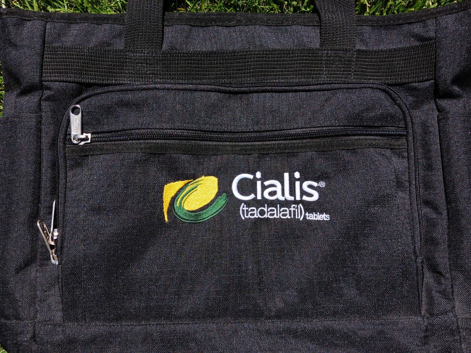 Cialis Multi-Pocket Vintage 2000s Gemline 4550 Pharmaceutical Promo Utility Tote
