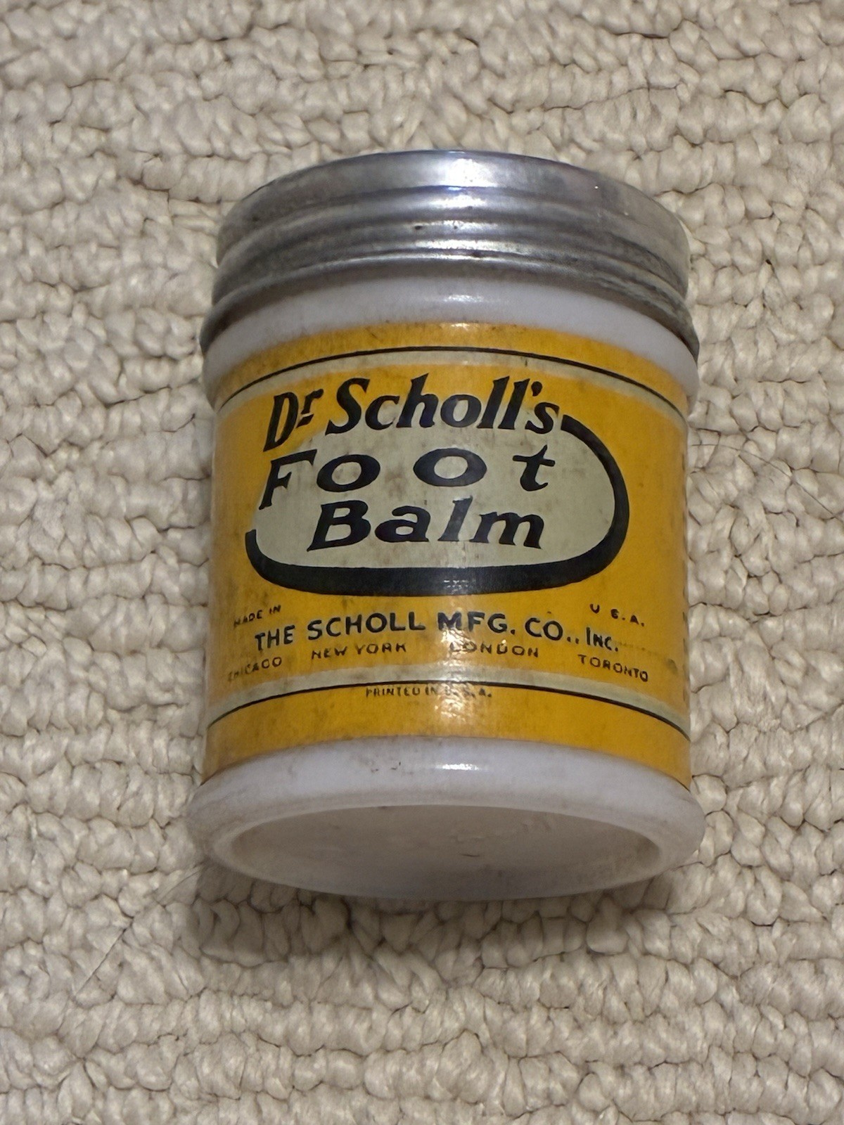 Vintage 1950s Dr. Scholl’s 3 Necessities Foot Treatment Set Box Tins Paperwork