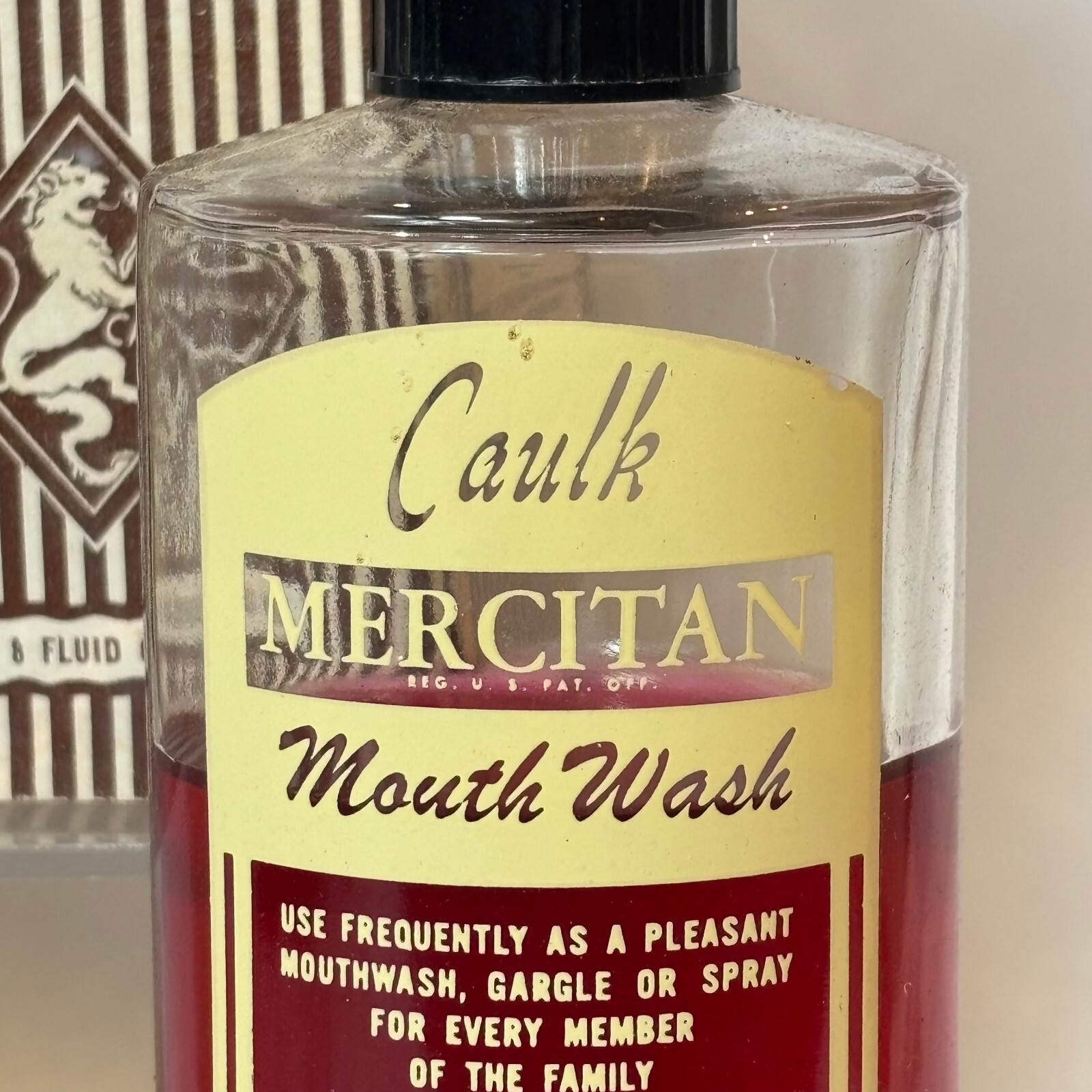 Vtg Detoxol & Mercitan Mouth Wash In Original Boxes