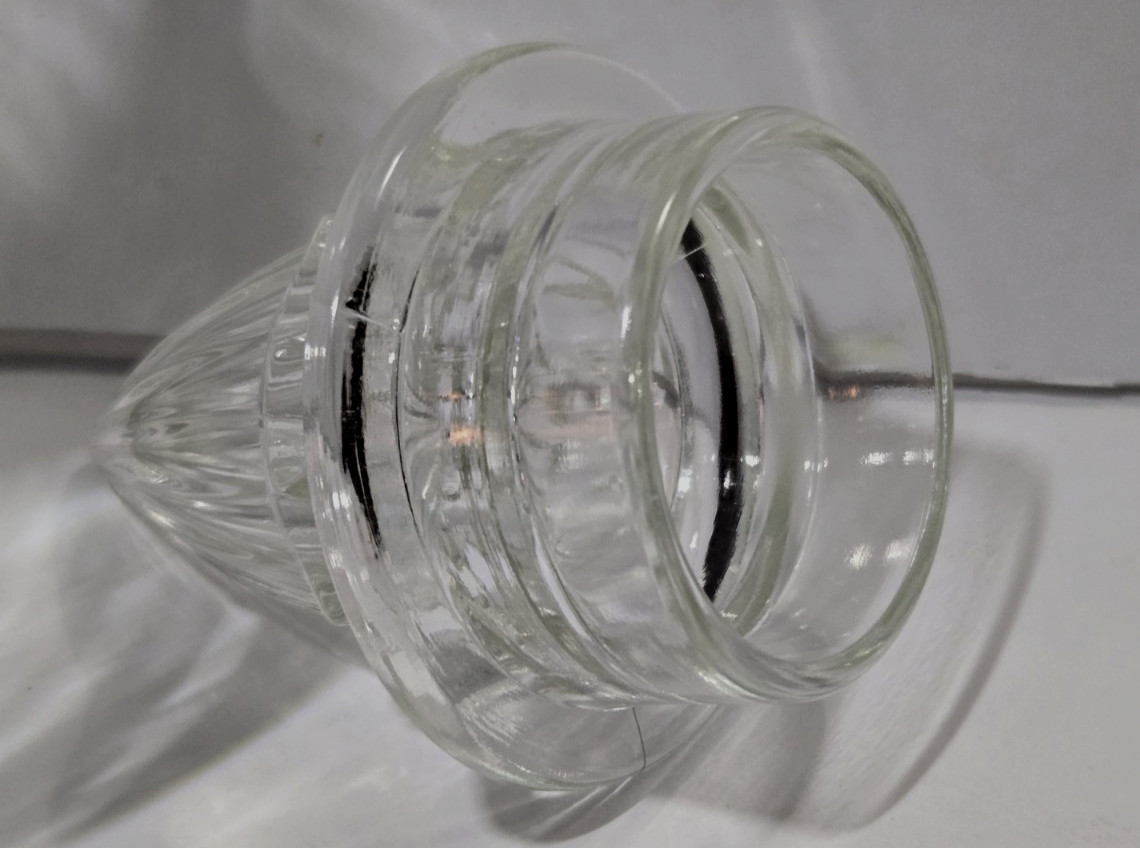Vintage 1930s Tiffin Dakota Apothecary Drug Store Candy Glass Jar w/ Lid 11″