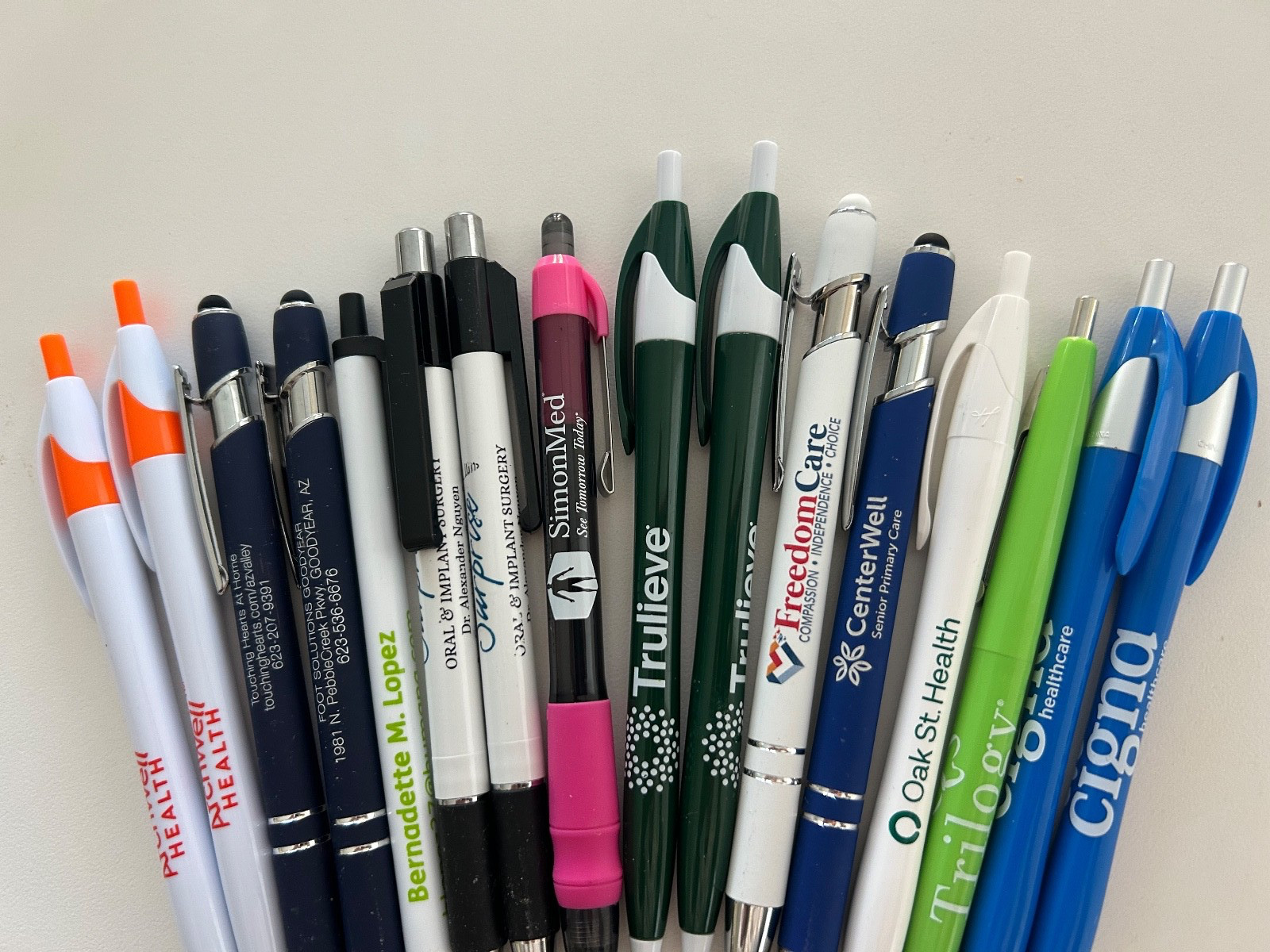 30 Lot Promo PENS Healthcare, Medical Services, Aging,Senior Living,Cigna,Humana