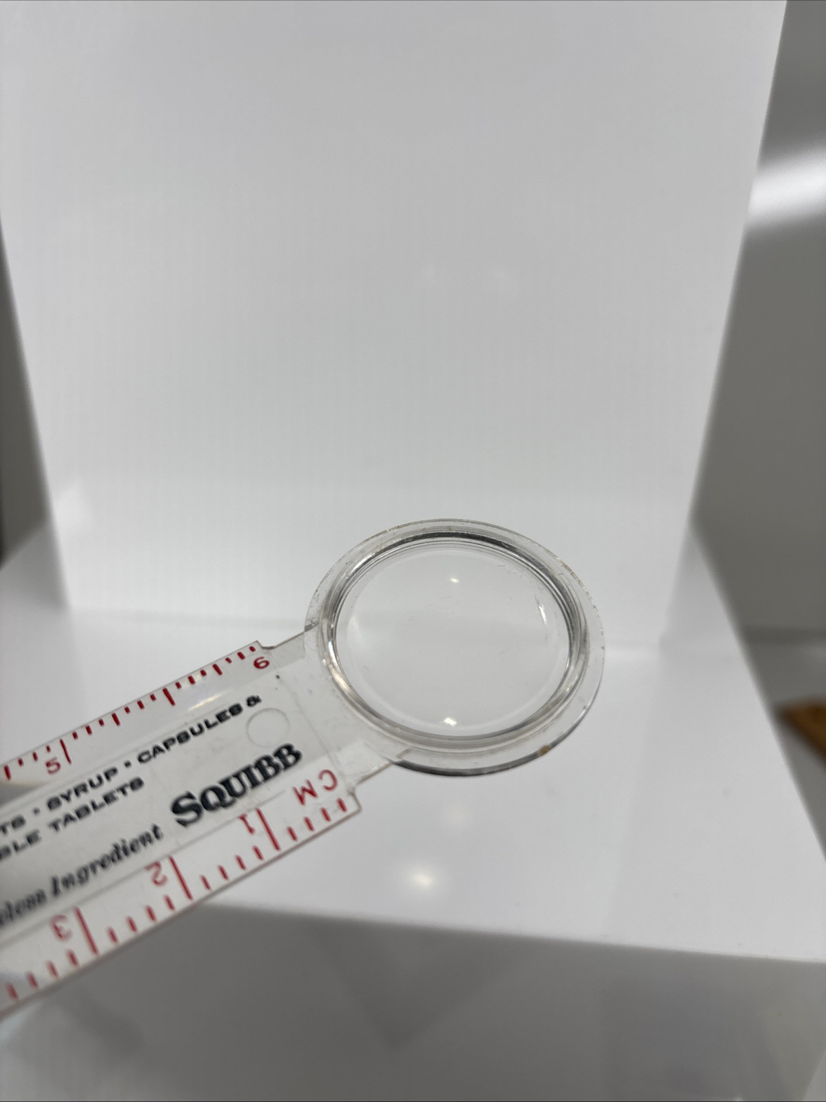 VTG Rare Squibb Pentids Penicillin Therapy Ruler/ magnifier Advertising