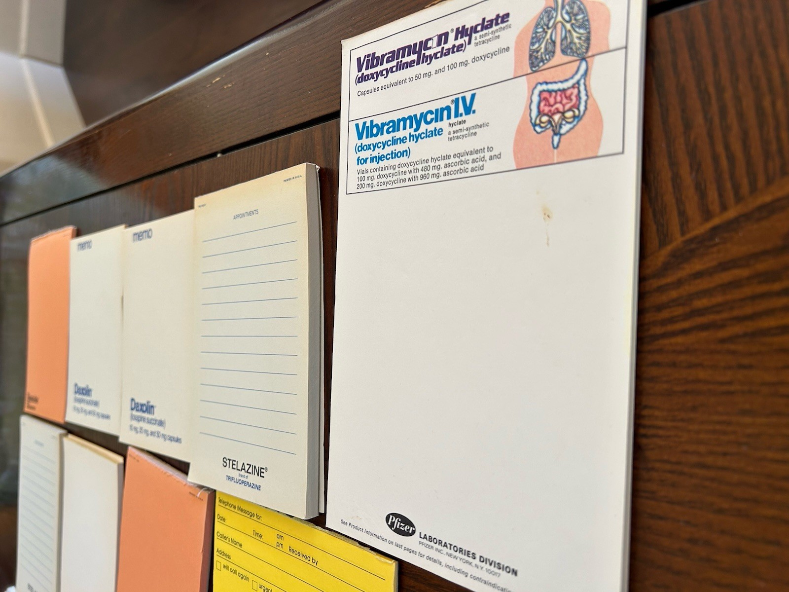 Pharmaceutical Drug Rep Collectable Vintage Note Pad Lot 1970s