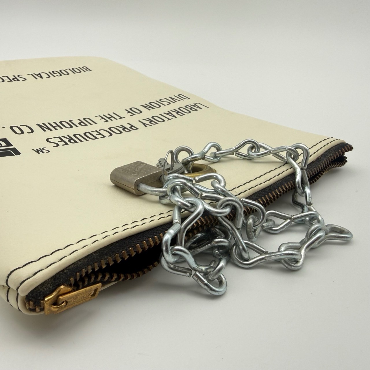 Vintage Upjohn Laboratory Specimen Pouch w/ Chain & Lock – Medical History