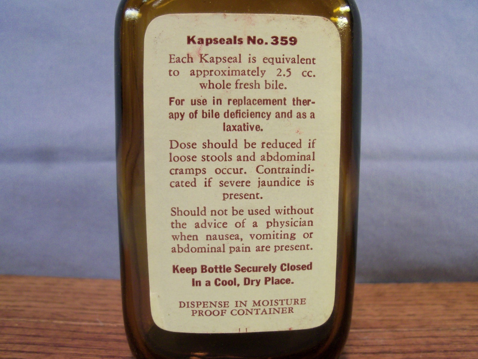 Pair of set Desicol & Hepa-Desicol bottles