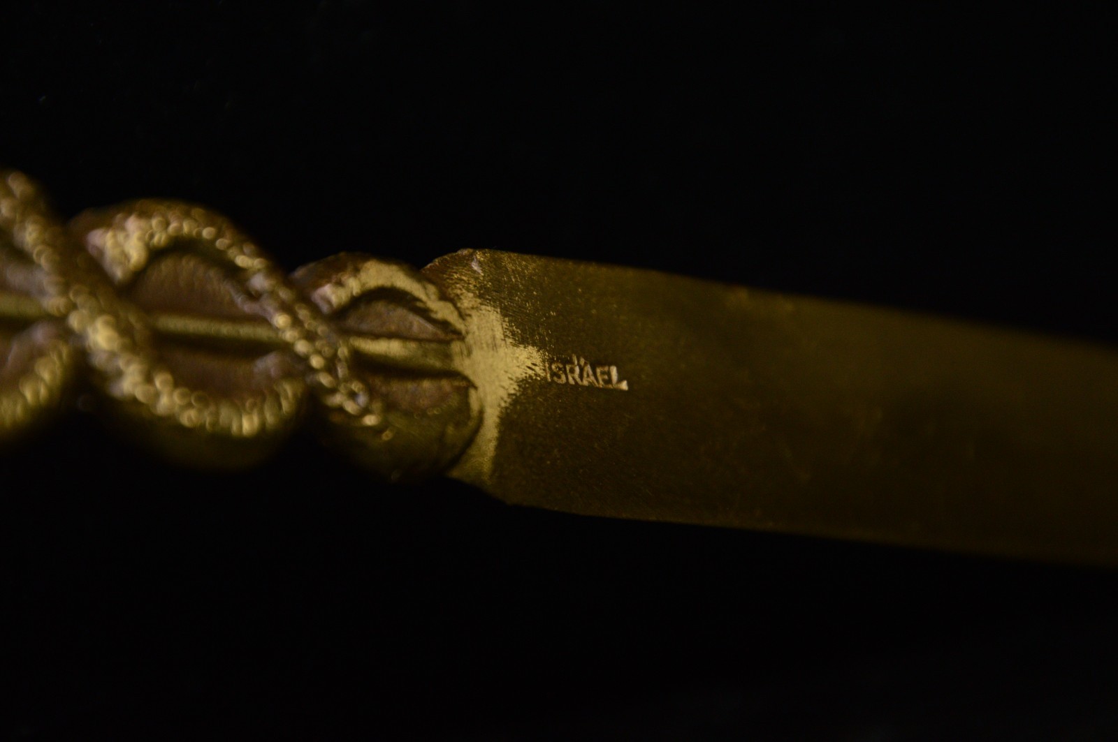 Vintage Brass Letter Opener Caduceus Medical 9″ 5.4oz