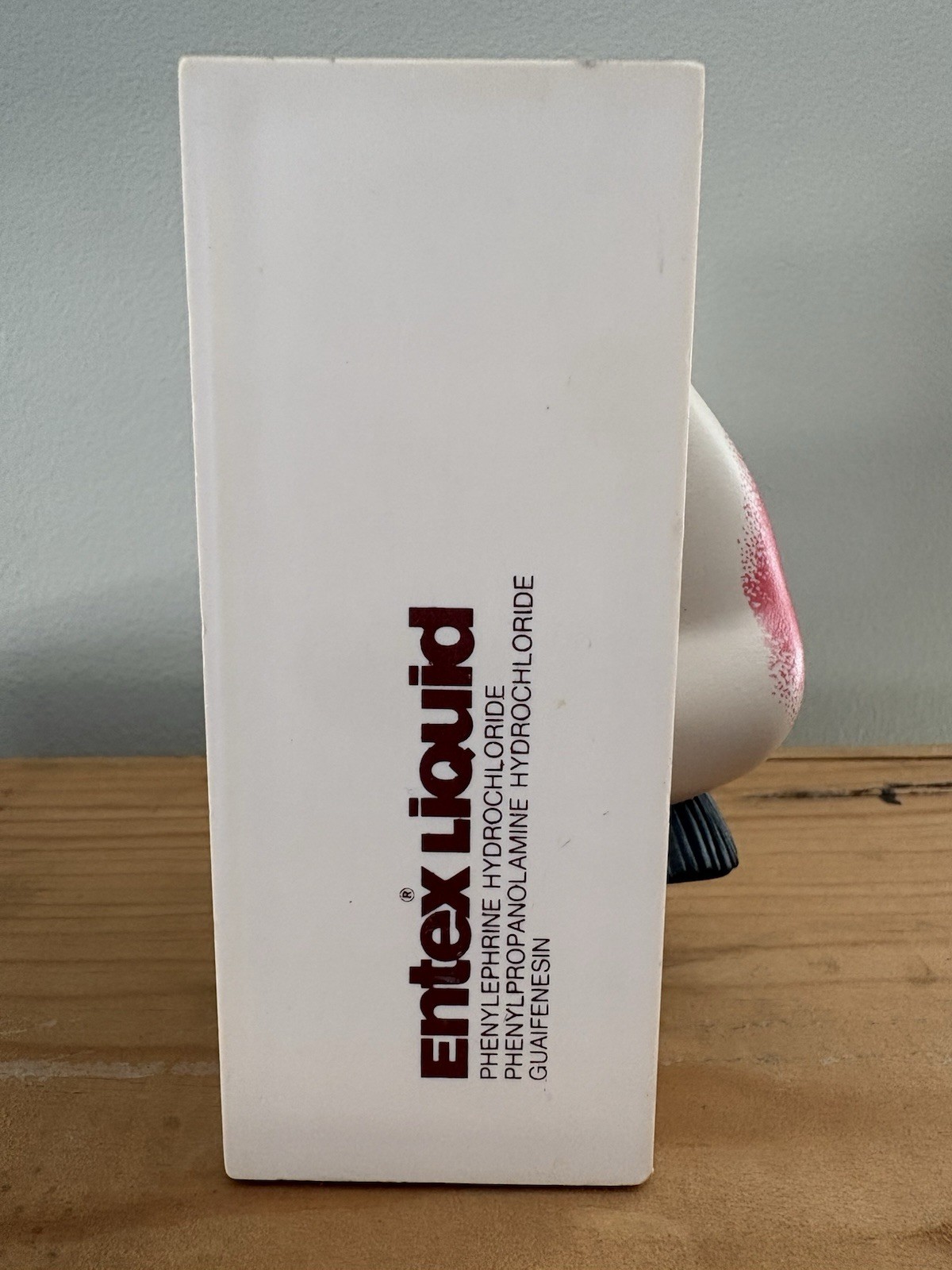 Entex Liquid Small Tissue Box Holder Pharmaceutical Advertisement