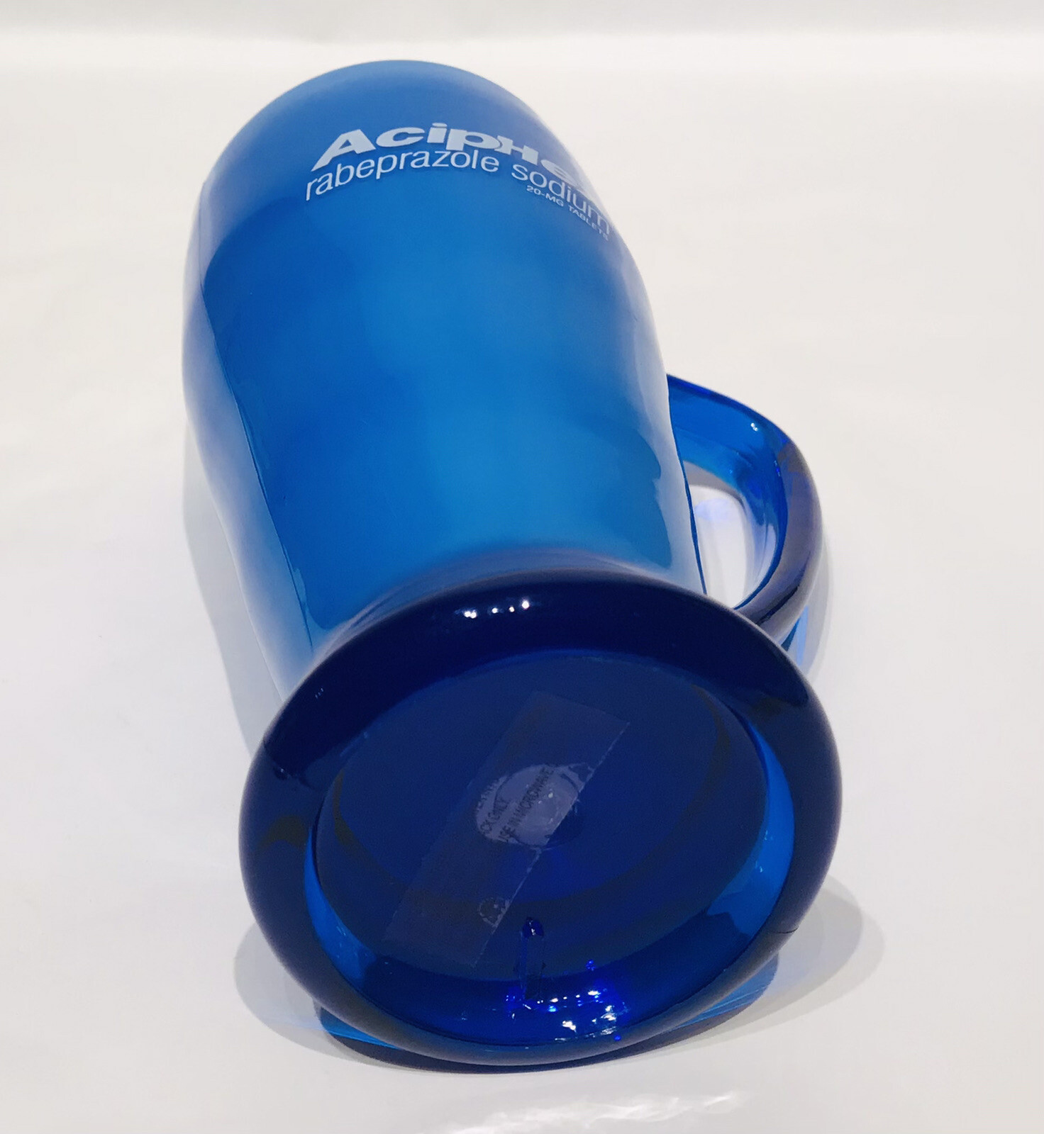 AcipHex Pharmaceutical Sales Rep Promotional Cobalt Blue Plastic Cup Mug 14 OZ
