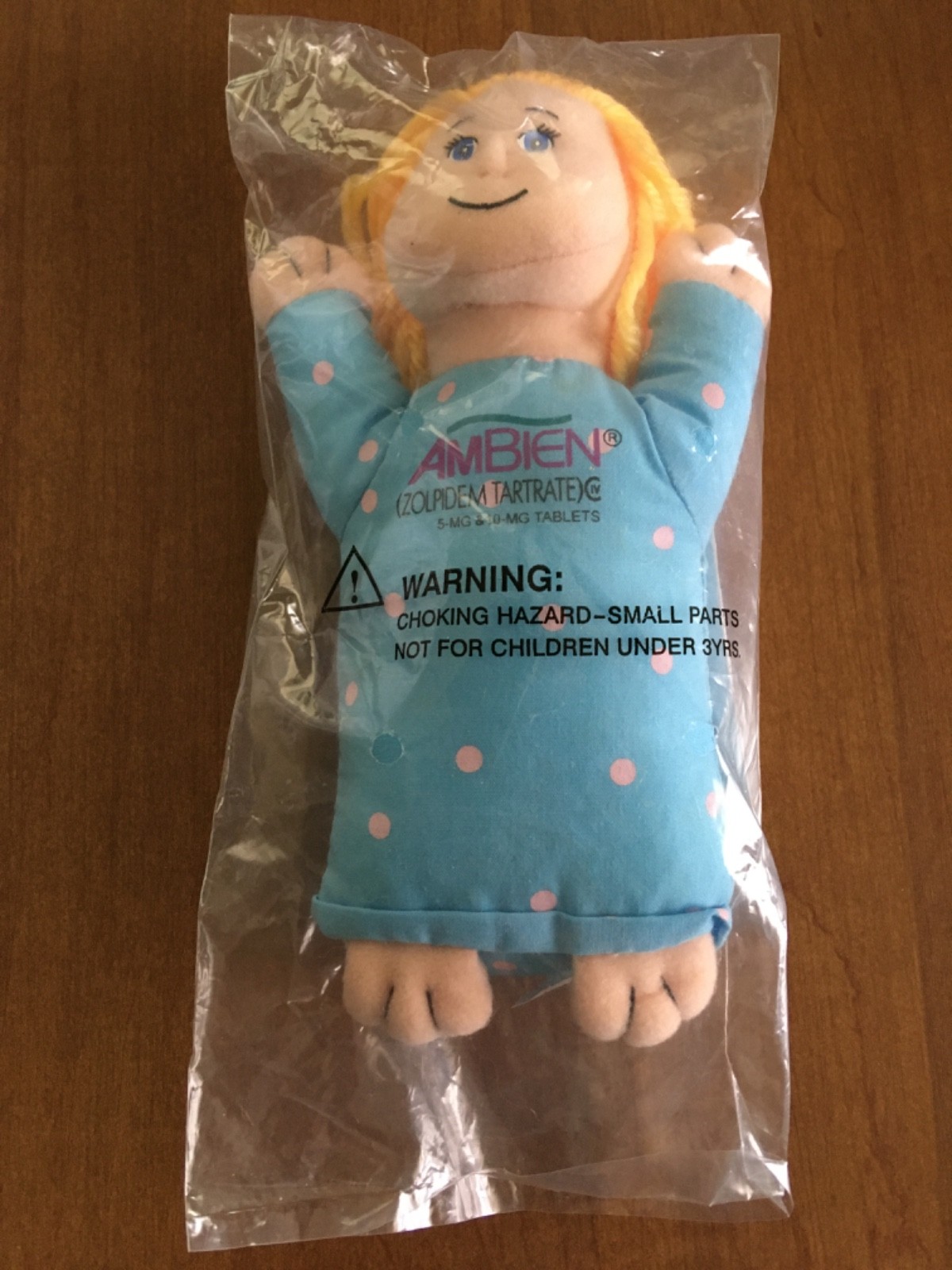 Ambien Doll new in package pharma promo