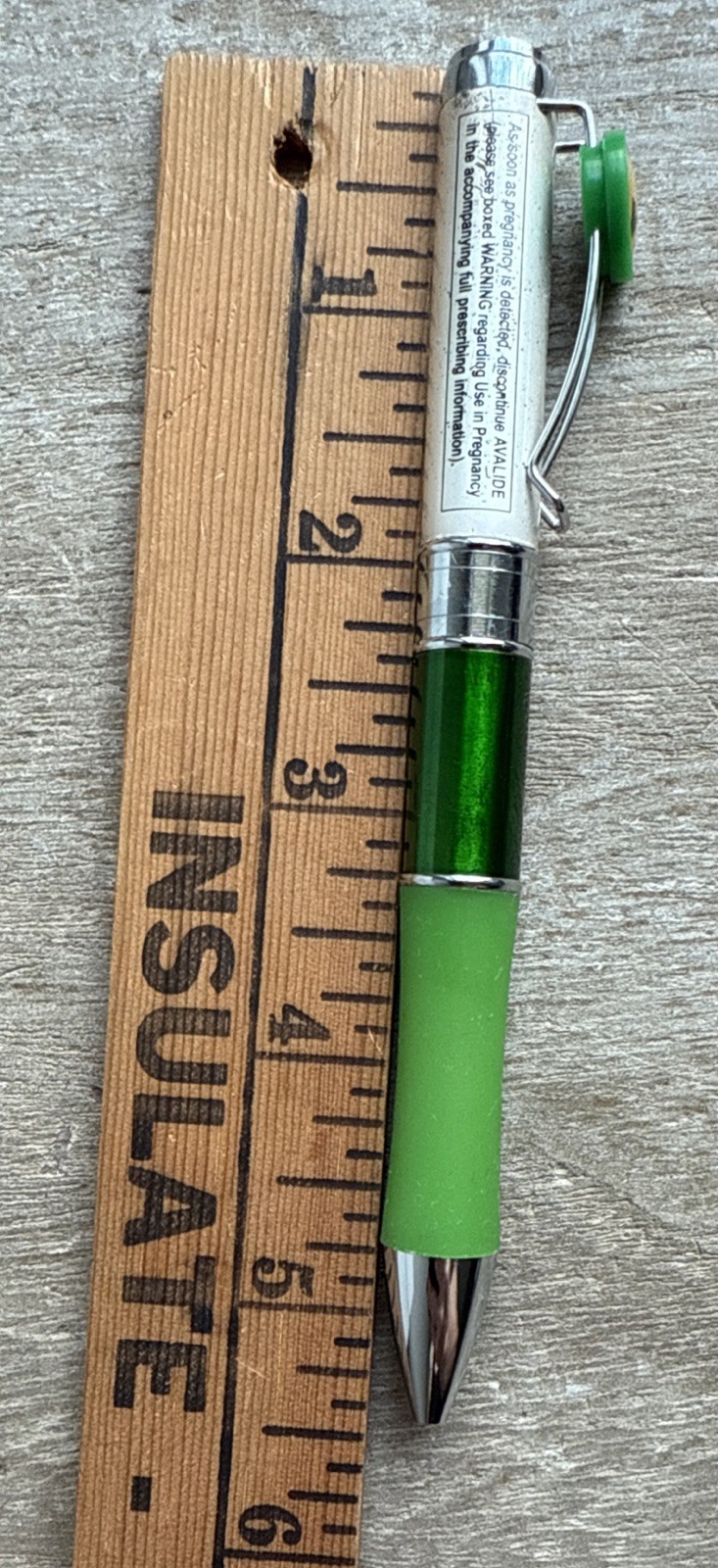 Rare Avalide Heavy Metal Pharmaceutical Drug Rep Pen Medical Pharmacy Twist Pen