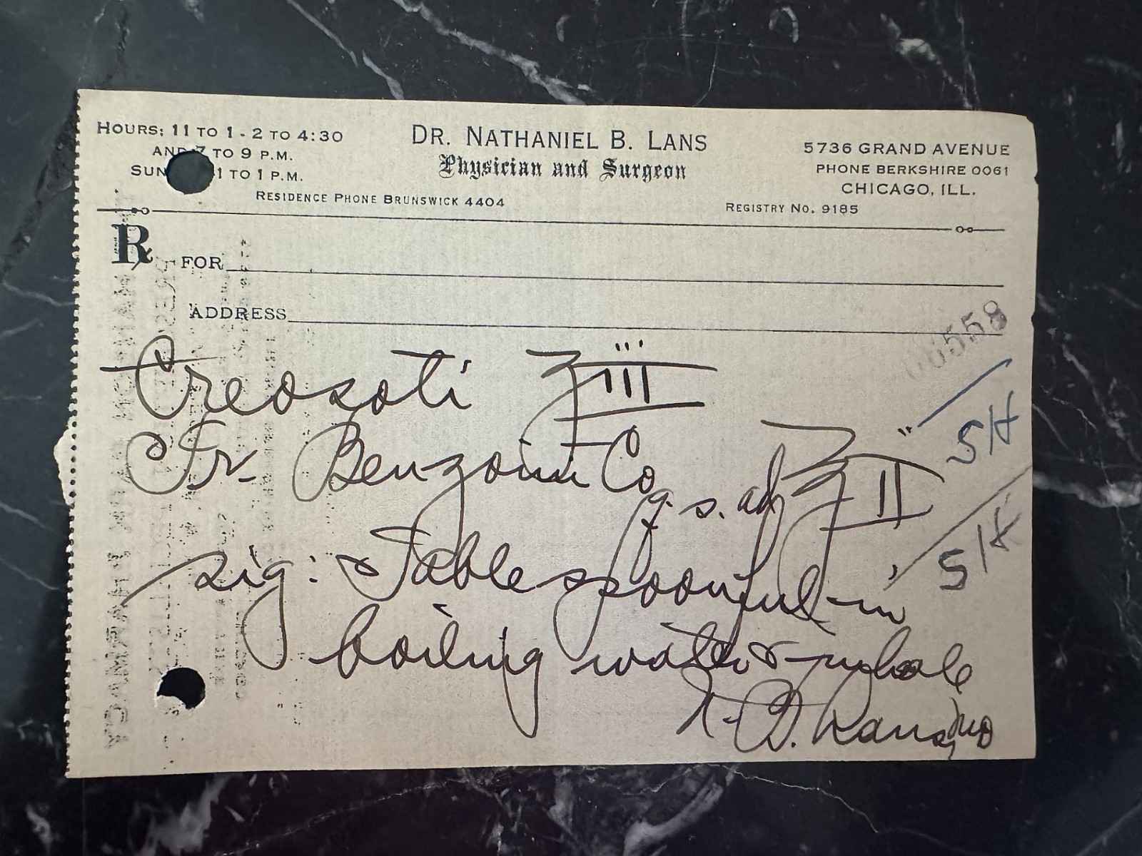 Set of 20 Vintage Medical Prescriptions – 1929 Handwritten Pharmacy
