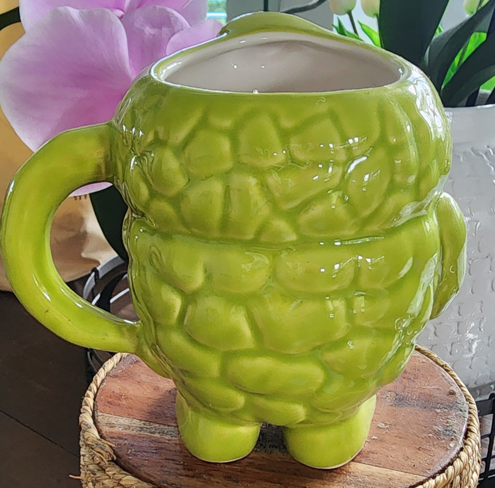 Vintage Actos Family Pharmaceutical Drug Rep Mug Triglyceride Character Green