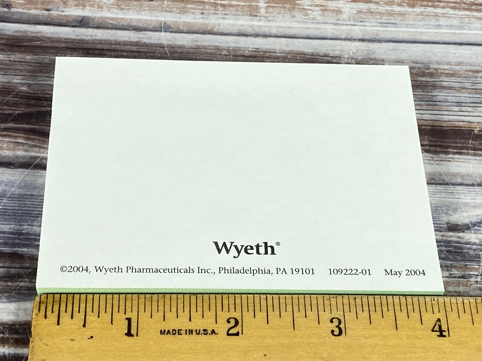 EFFEXOR XR (3″ X 4″) Pharmaceutical DRUG REP STICKY NOTE PAD – WYETH PHARMA