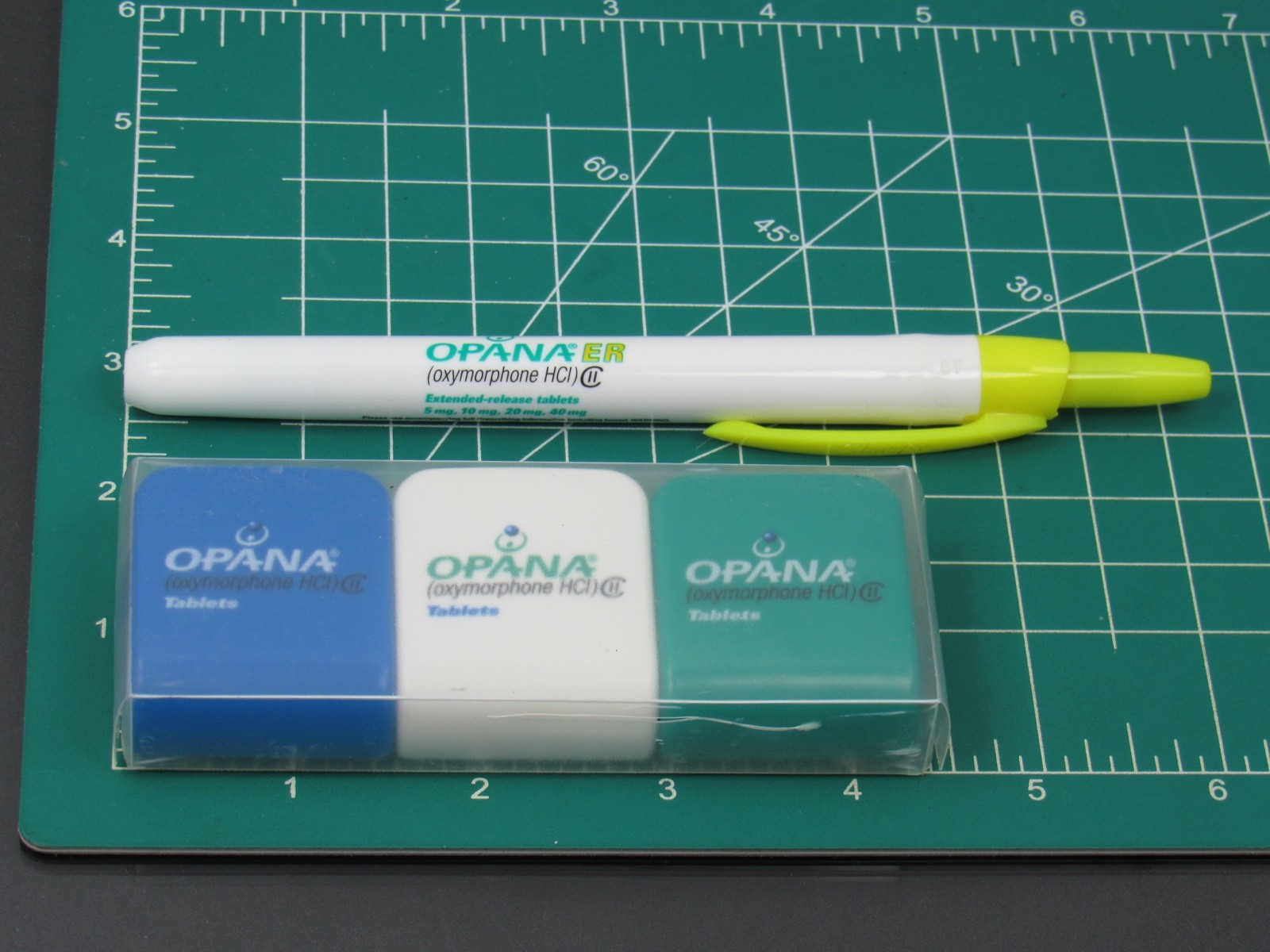 OPANA Oxymorphone Lot MAGNET CLIPS & Highlighter Drug Rep Pharmaceutical Promo