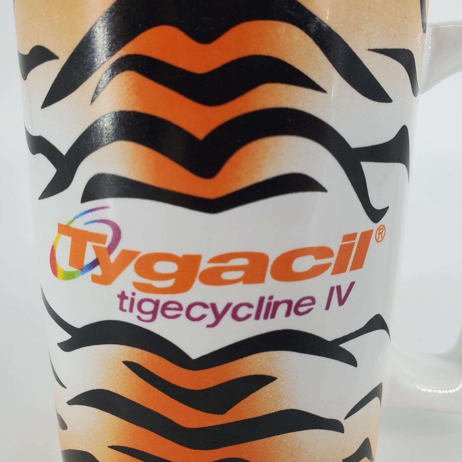 Tygacil Coffee Mug Cup Wyeth Pharmaceutical Drug Rep Pharma Promo Tigecycline IV