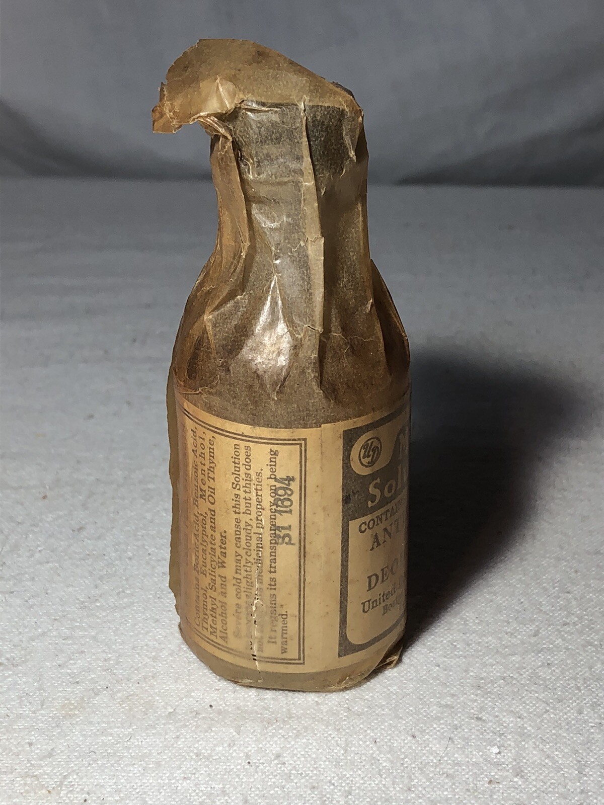 Vintage United Drug Company Unopened 1.5 Oz. Mi 31 Solution Antiseptic