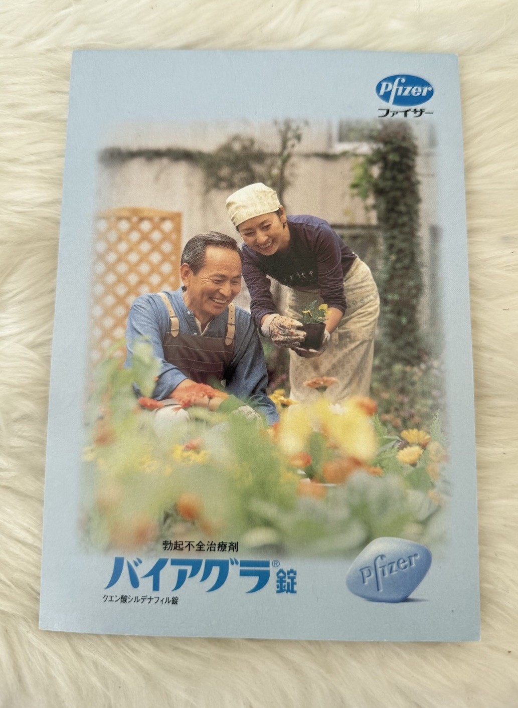 Vintage Pfizer Viagra Japanese Small Notepad