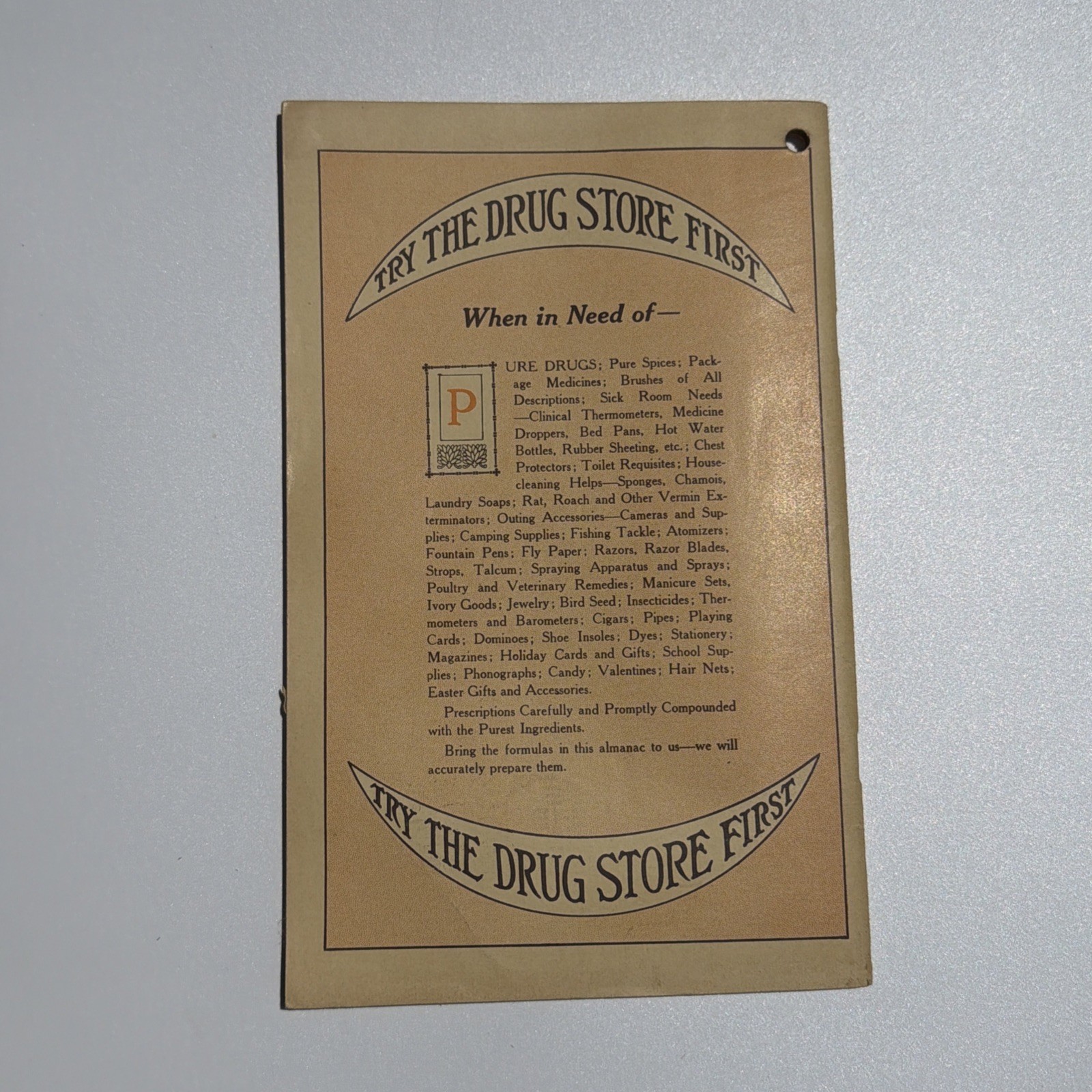 1933 NARD ALMANAC National Association Retail Druggists Pharmacist Pharmacy