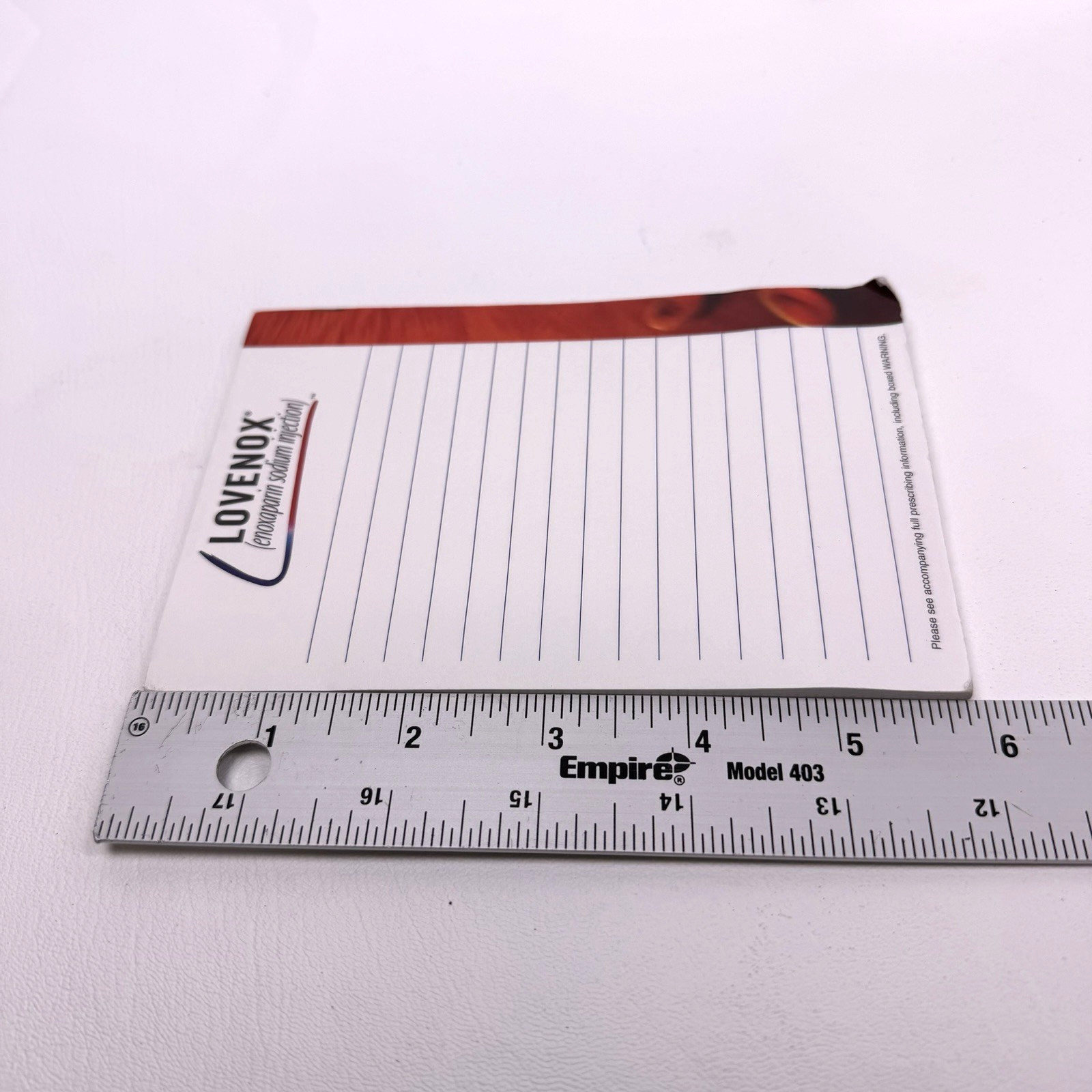 NEW Lovenox Drug Rep Pharmaceutical Stationary Notepads Post-it 4×6 40 pack