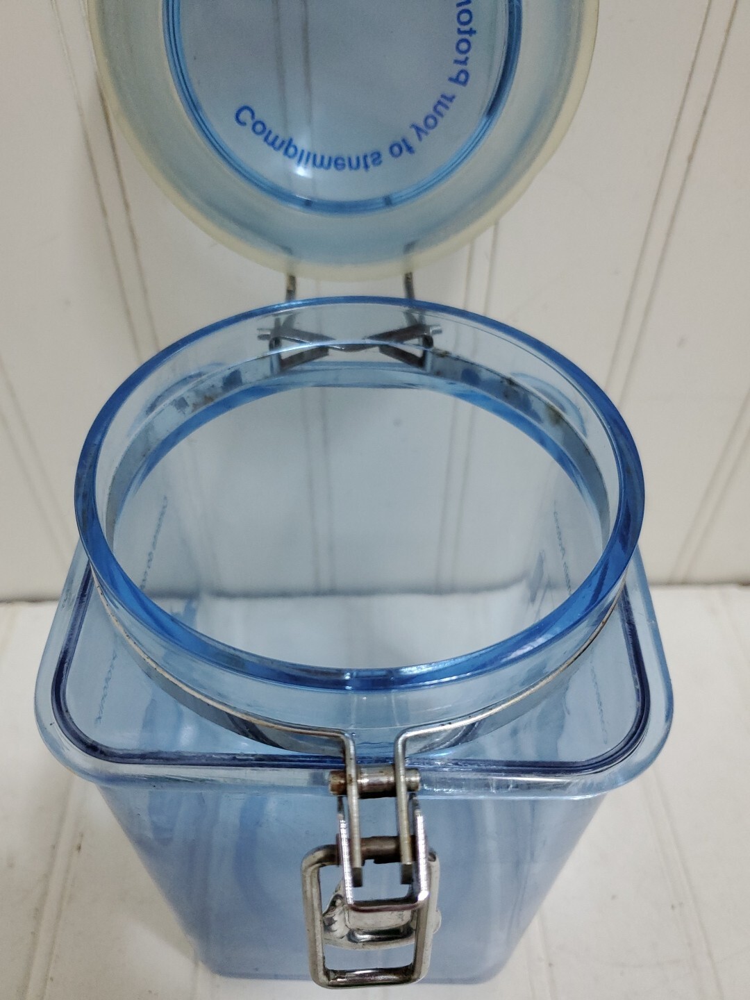 Vtg Pharmaceutical PROTONIX IV Plastic Container Drug Rep Rare Promo Canister
